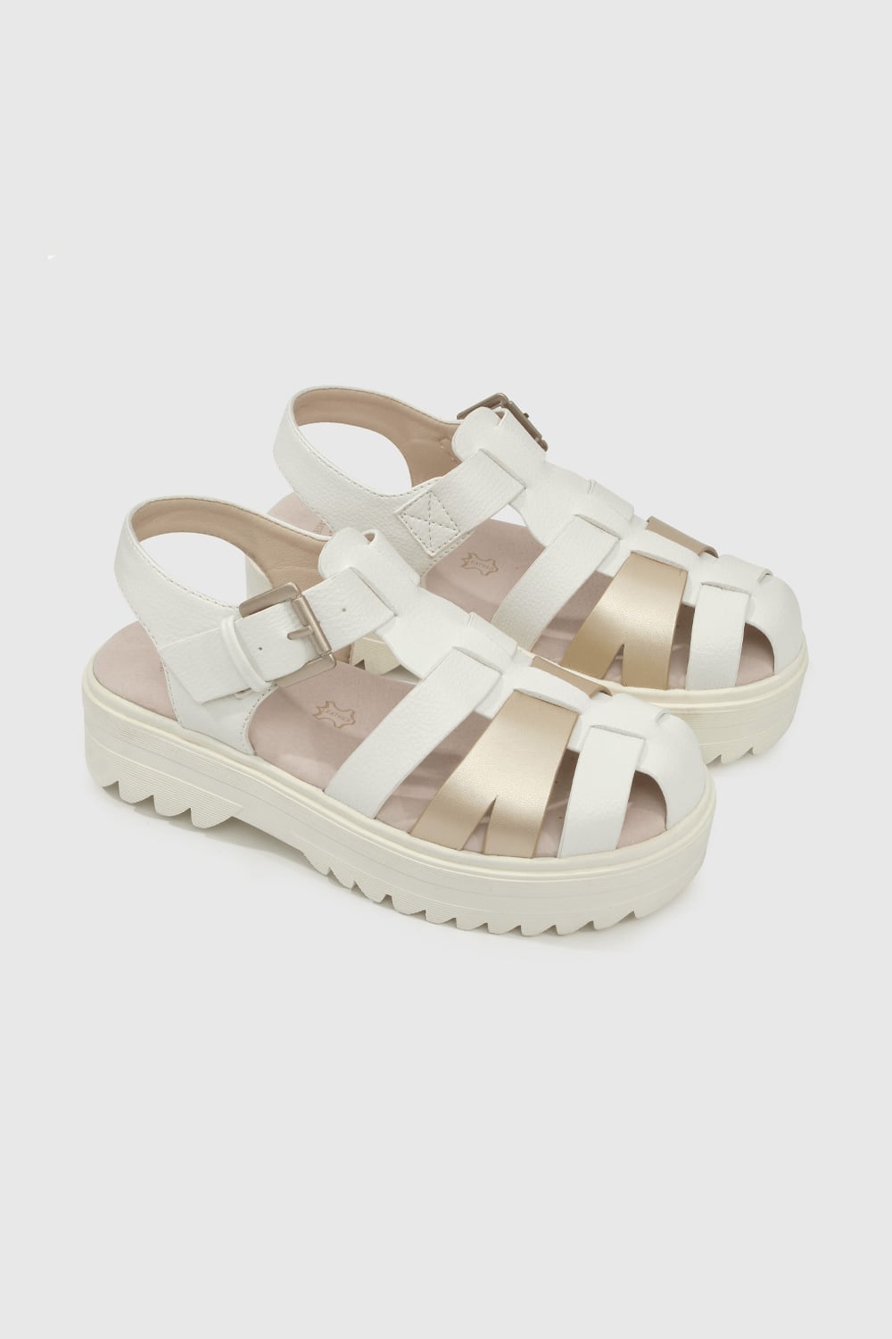 SANDALIA CASUAL COLLOKY KID NIÑA BLANCO - 1