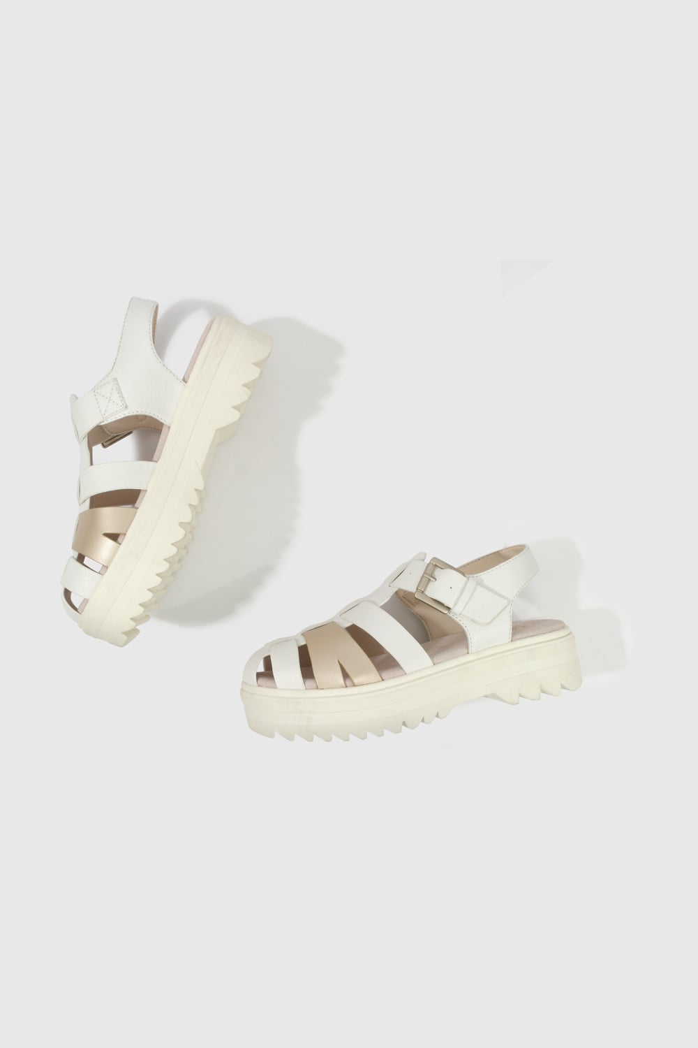 SANDALIA CASUAL COLLOKY KID NIÑA BLANCO - 4