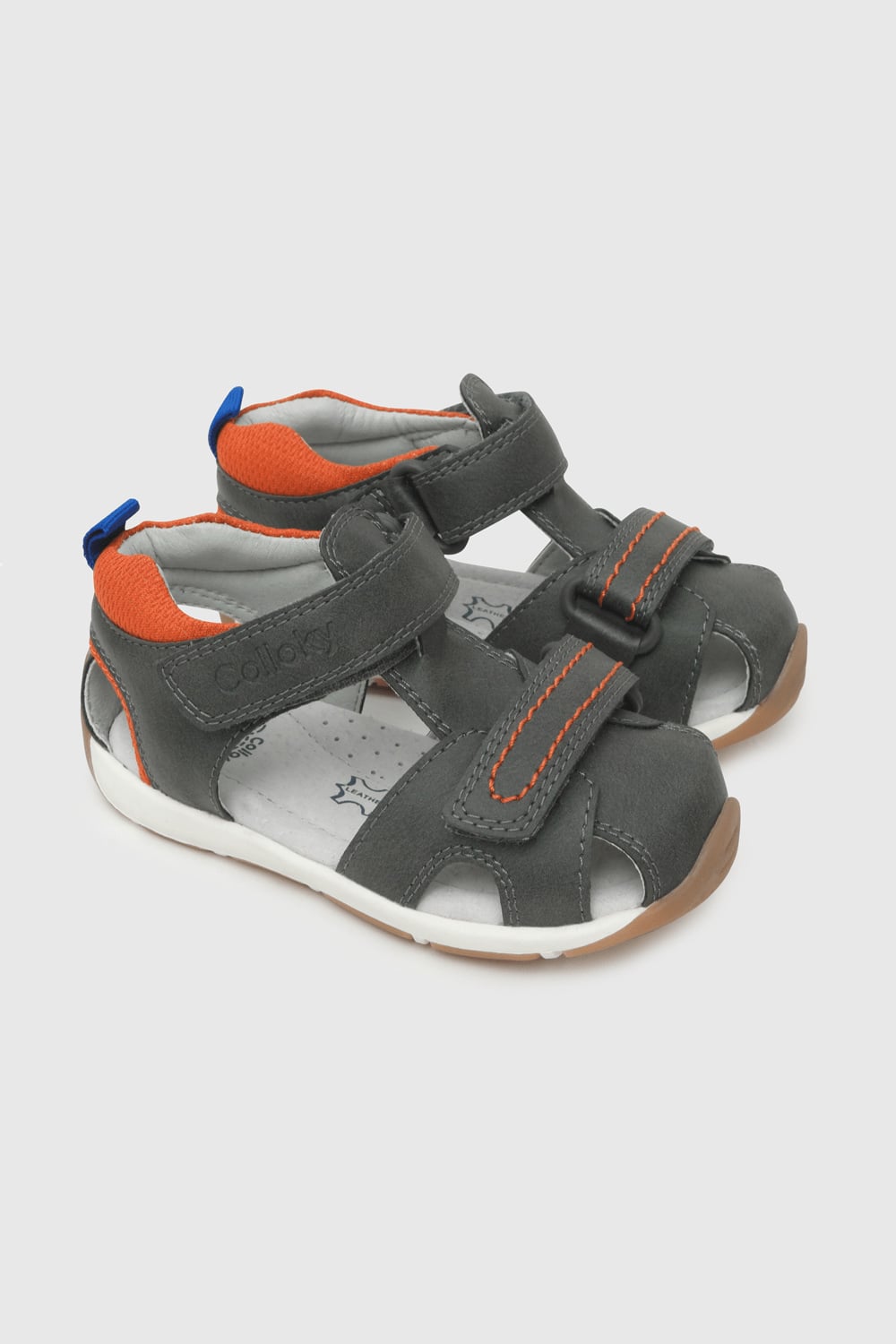 SANDALIA CASUAL COLLOKY PRIMEROS PASOS NIÑO GRIS - 9