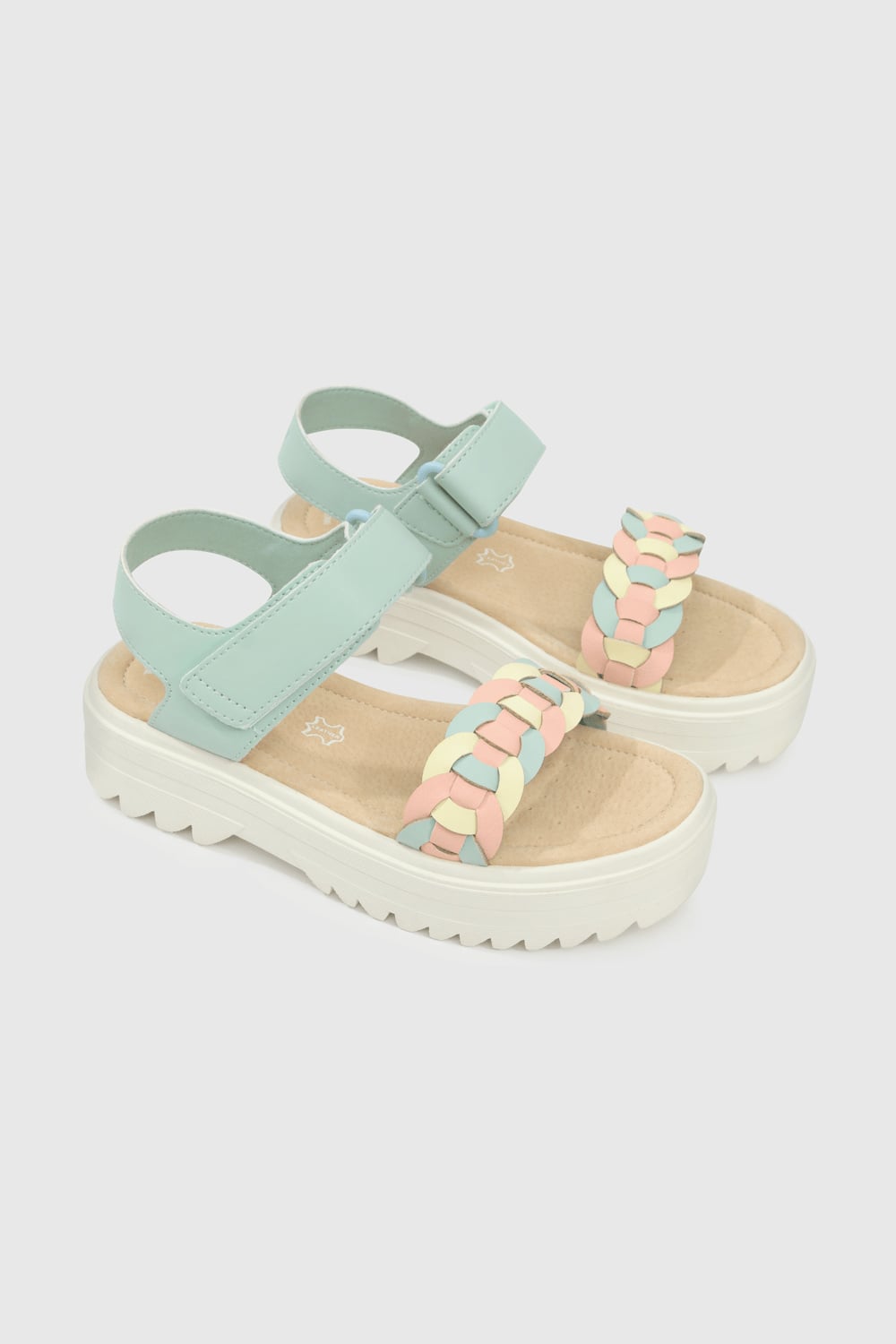 SANDALIA CASUAL COLLOKY KID NIÑA VERDE - 1