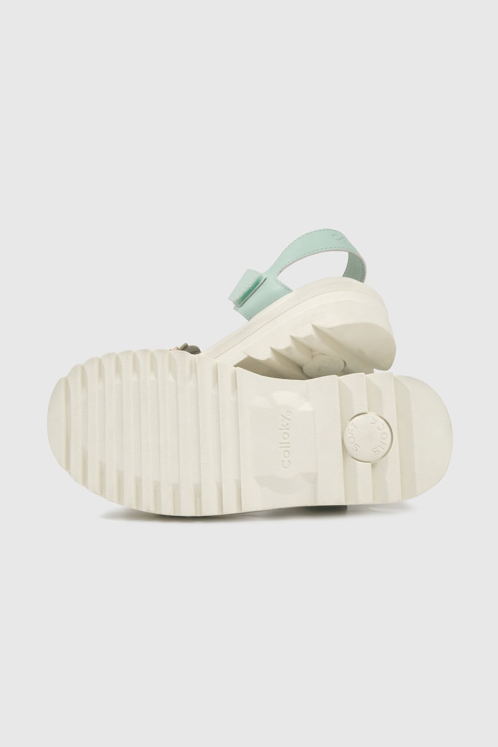 SANDALIA CASUAL COLLOKY KID NIÑA VERDE - 3