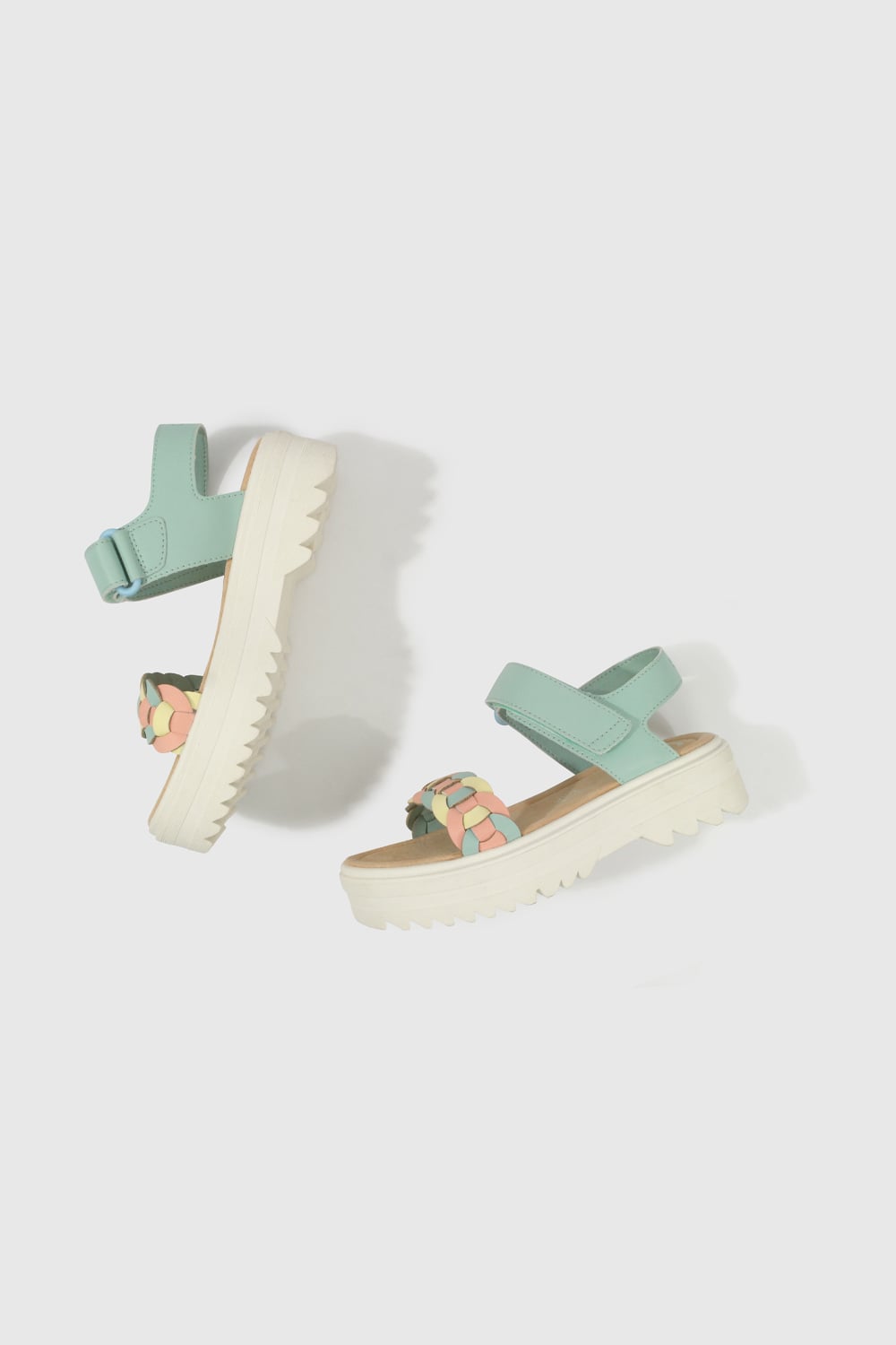SANDALIA CASUAL COLLOKY KID NIÑA VERDE - 4