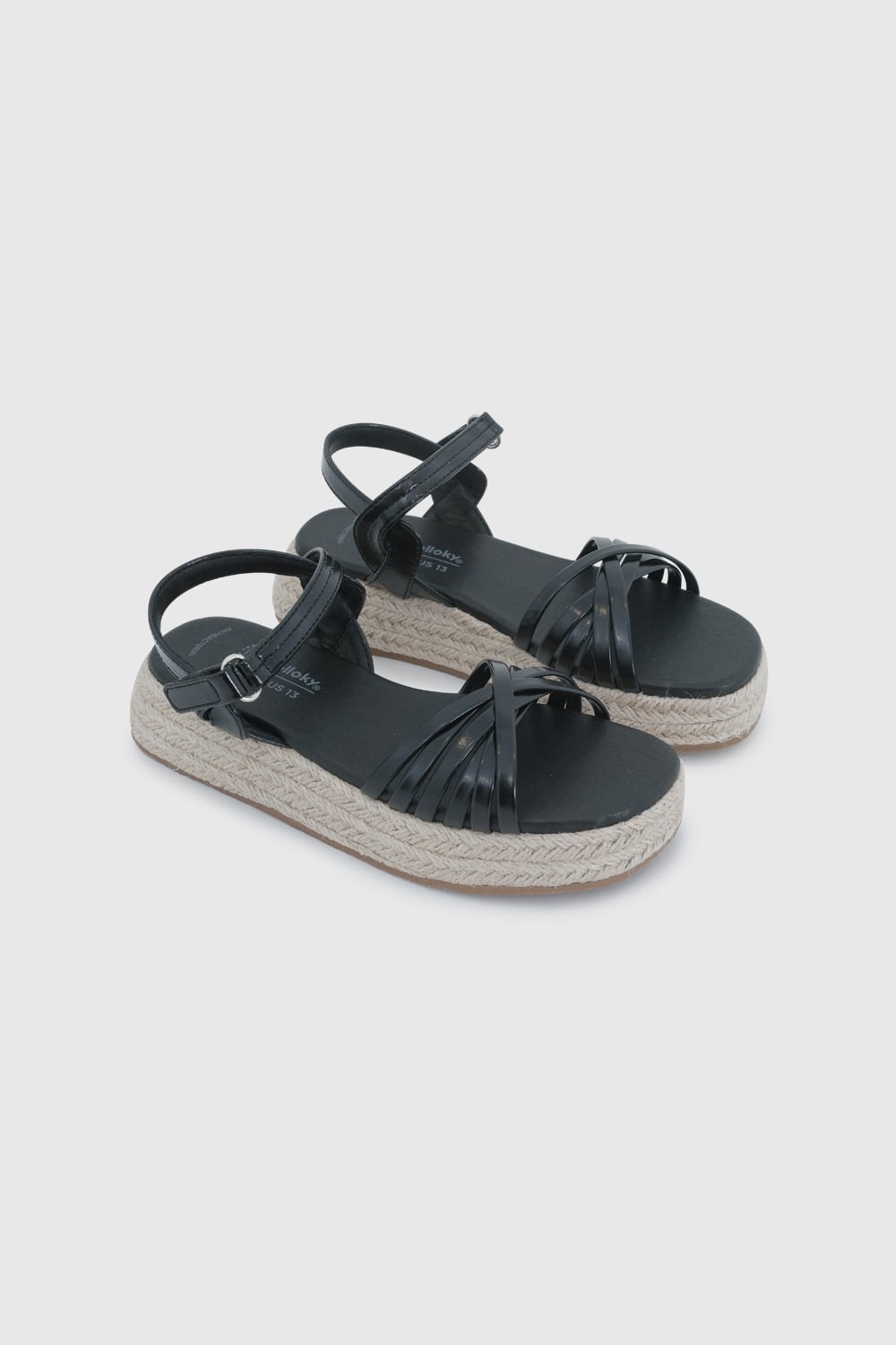 SANDALIA CASUAL COLLOKY KID NIÑA NEGRO - 1