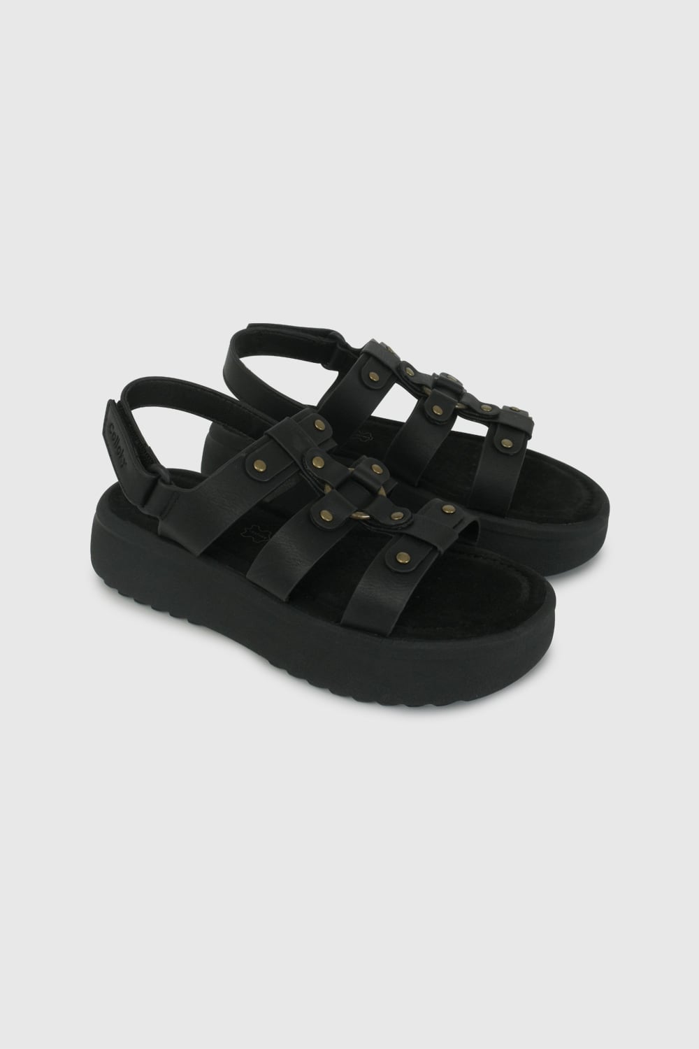 SANDALIA CASUAL COLLOKY KID NIÑA NEGRO - 1