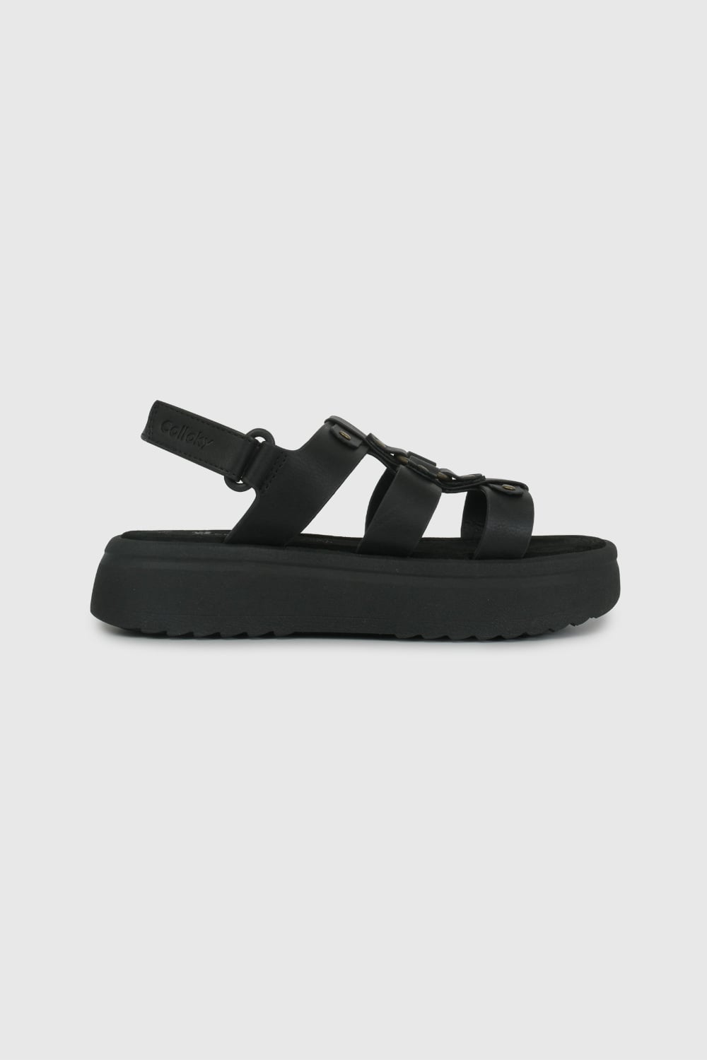 SANDALIA CASUAL COLLOKY KID NIÑA NEGRO - 2