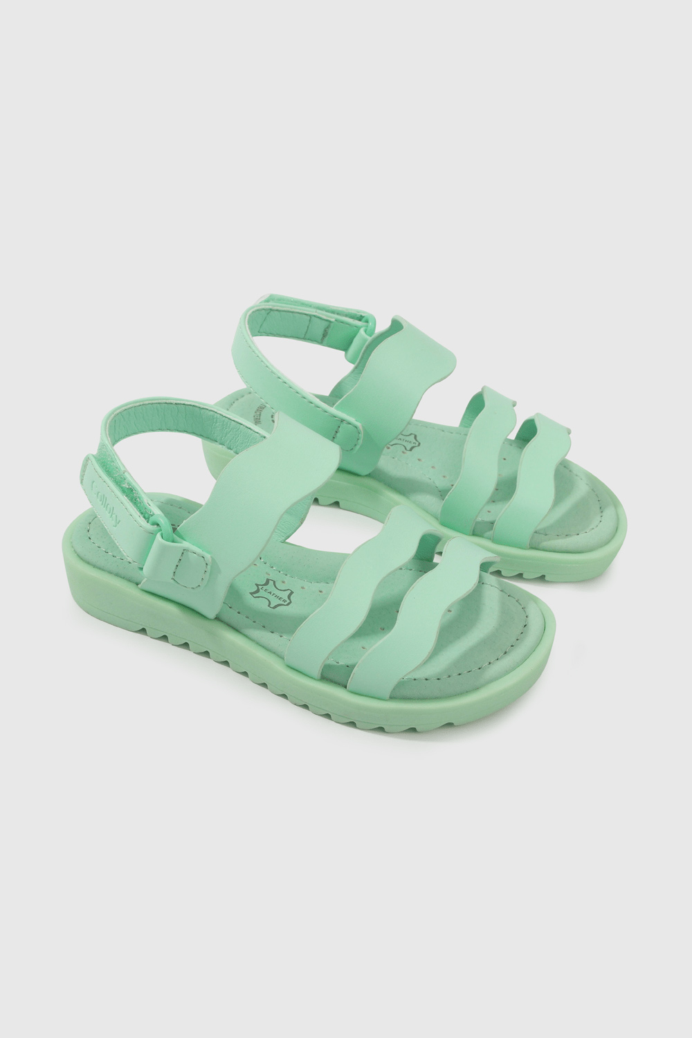 SANDALIA CASUAL COLLOKY CAMINANTE NIÑA VERDE - 1