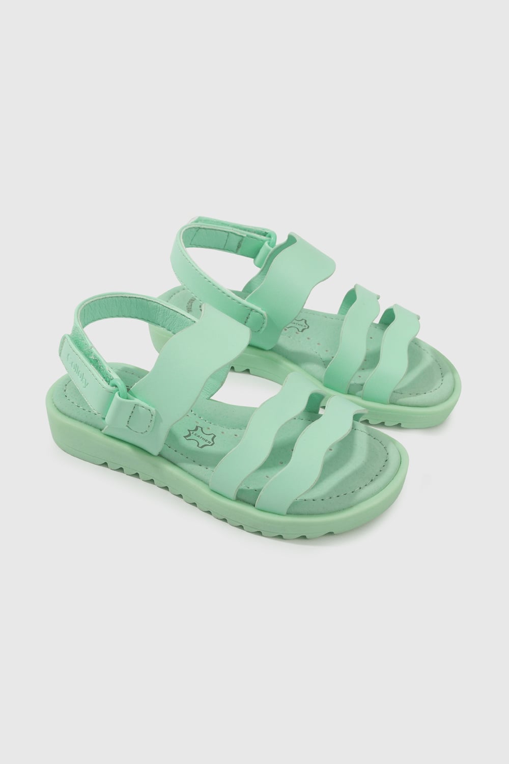 SANDALIA CASUAL COLLOKY CAMINANTE NIÑA VERDE - 1