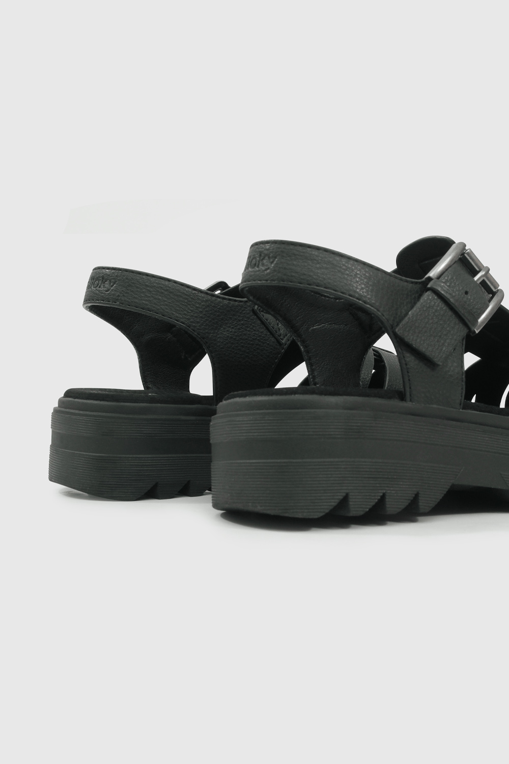 SANDALIA CASUAL COLLOKY KID NIÑA NEGRO - 5