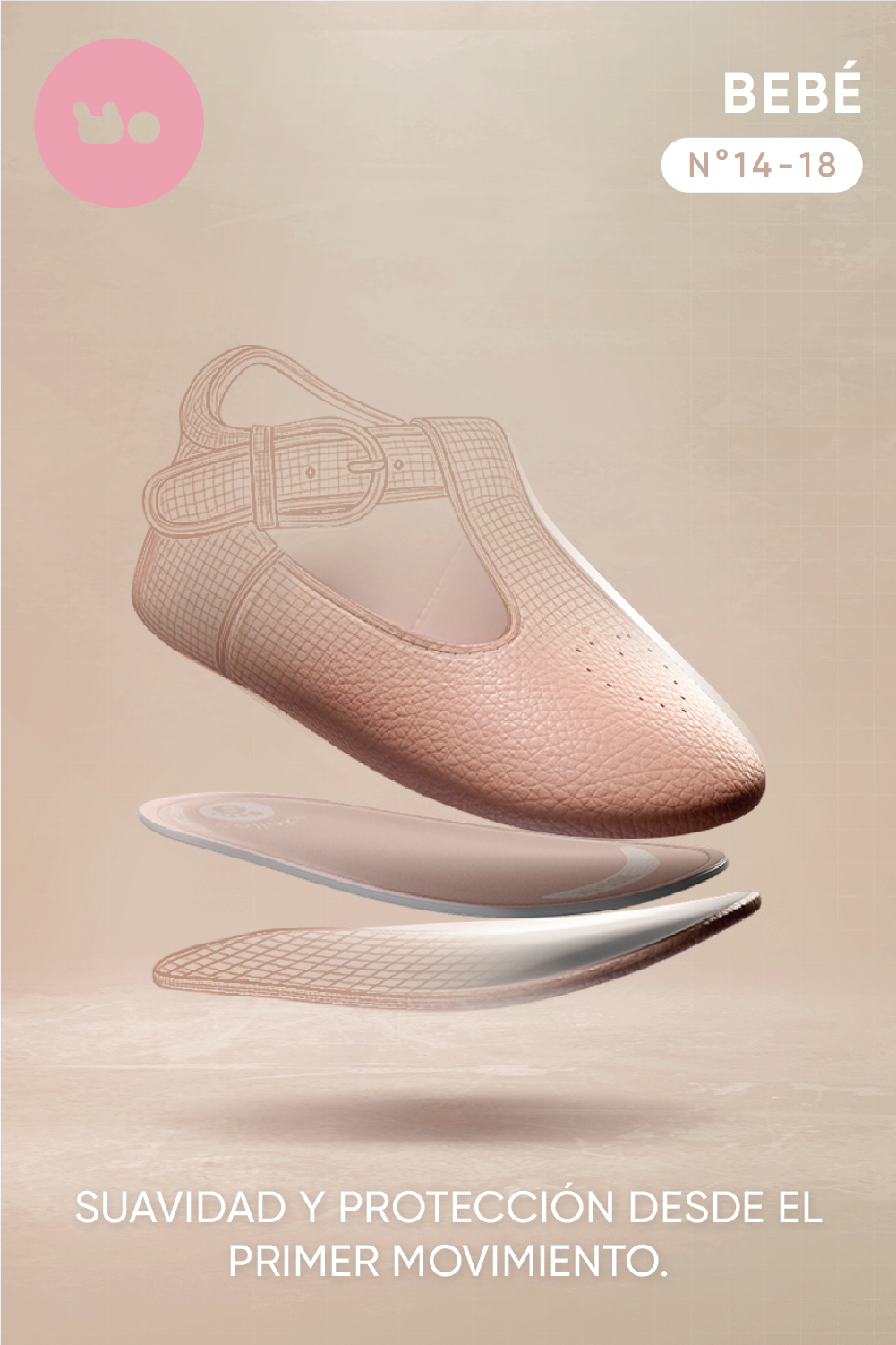 ZAPATO CASUAL COLLOKY BEBÉ NIÑA ROSADO - 7