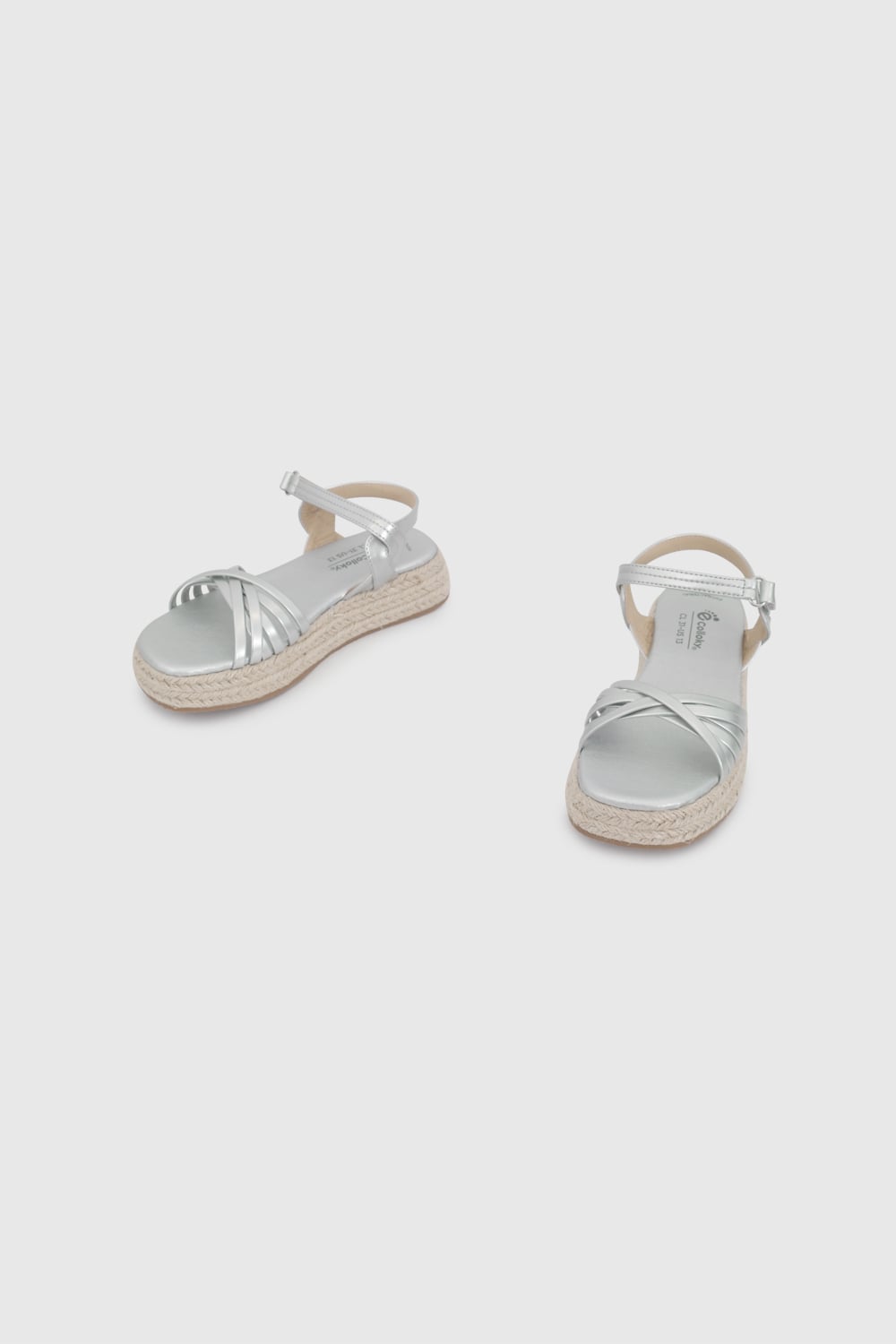 SANDALIA CASUAL COLLOKY KID NIÑA PLATEADO - 4