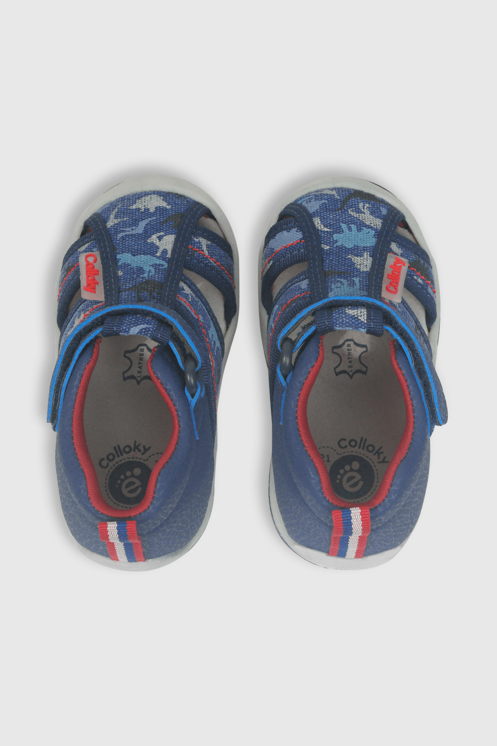 SANDALIA CASUAL COLLOKY PRIMEROS PASOS NIÑO AZUL - 4
