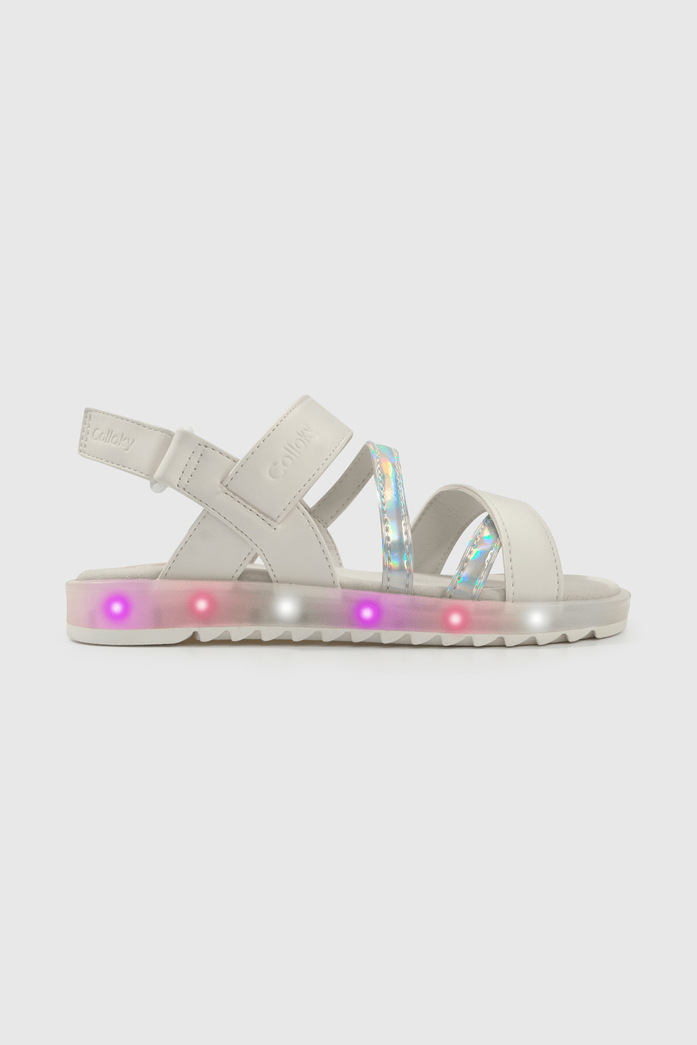 SANDALIA CASUAL COLLOKY KID NIÑA BLANCO - 2