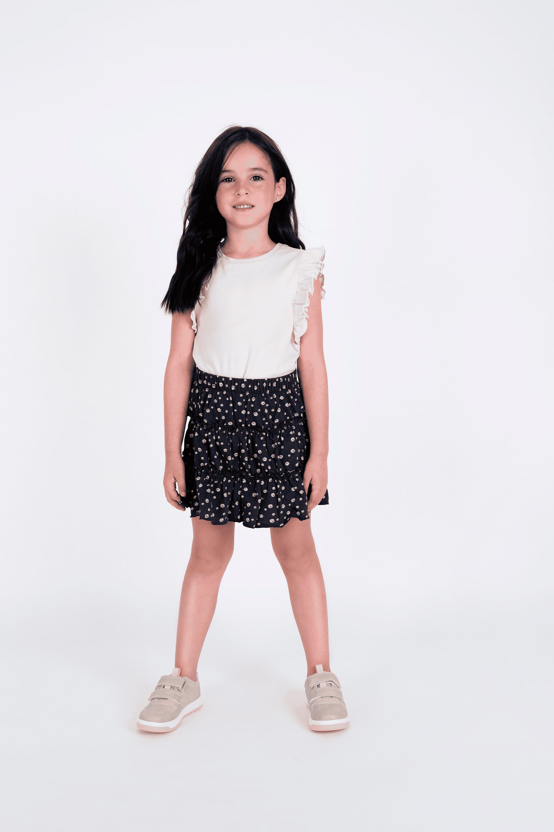 FALDA CASUAL COLLOKY KID NIÑA NEGRO - 8