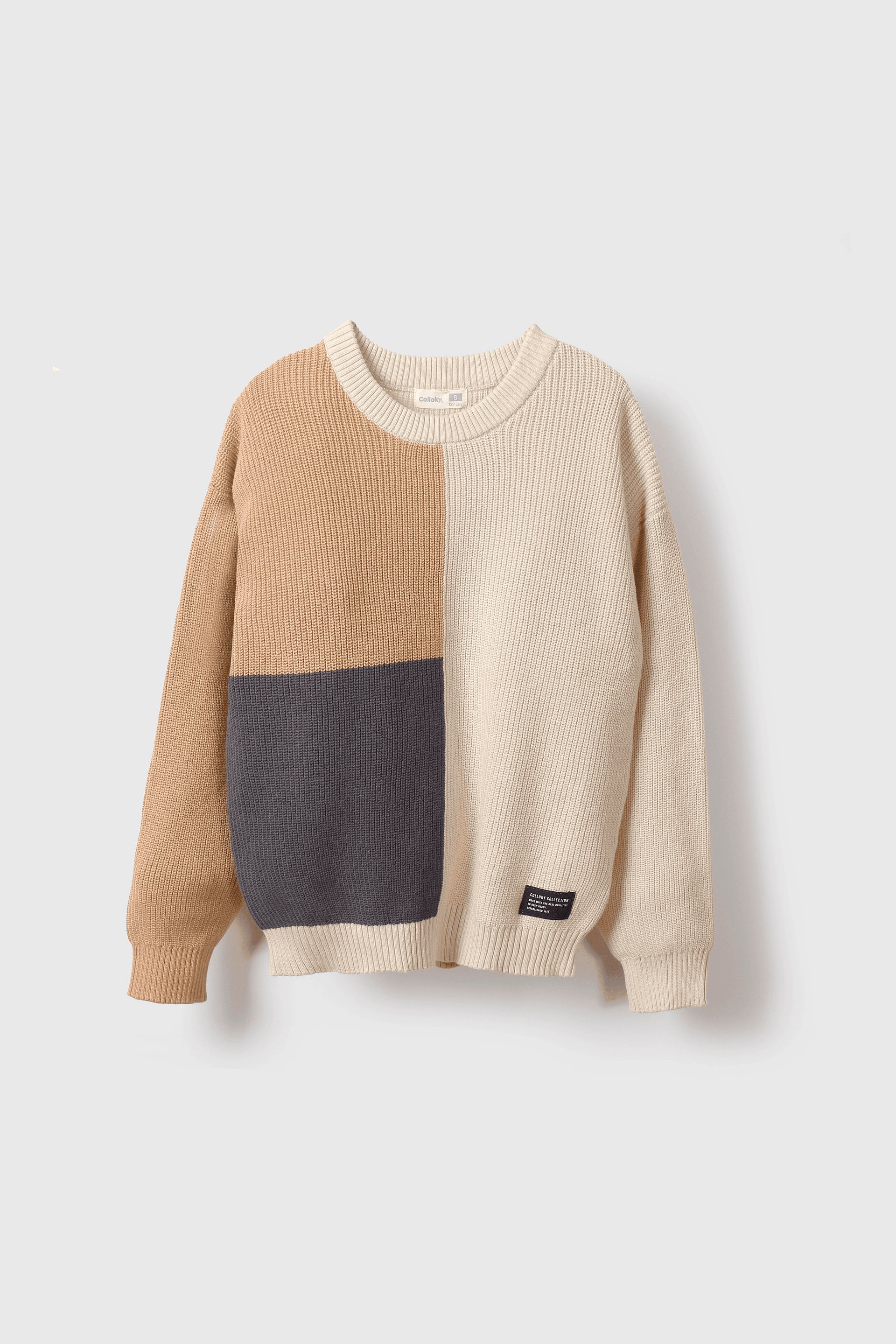 SWEATER COLLOKY NIÑO SWLA4177I25 BEIGE - 1