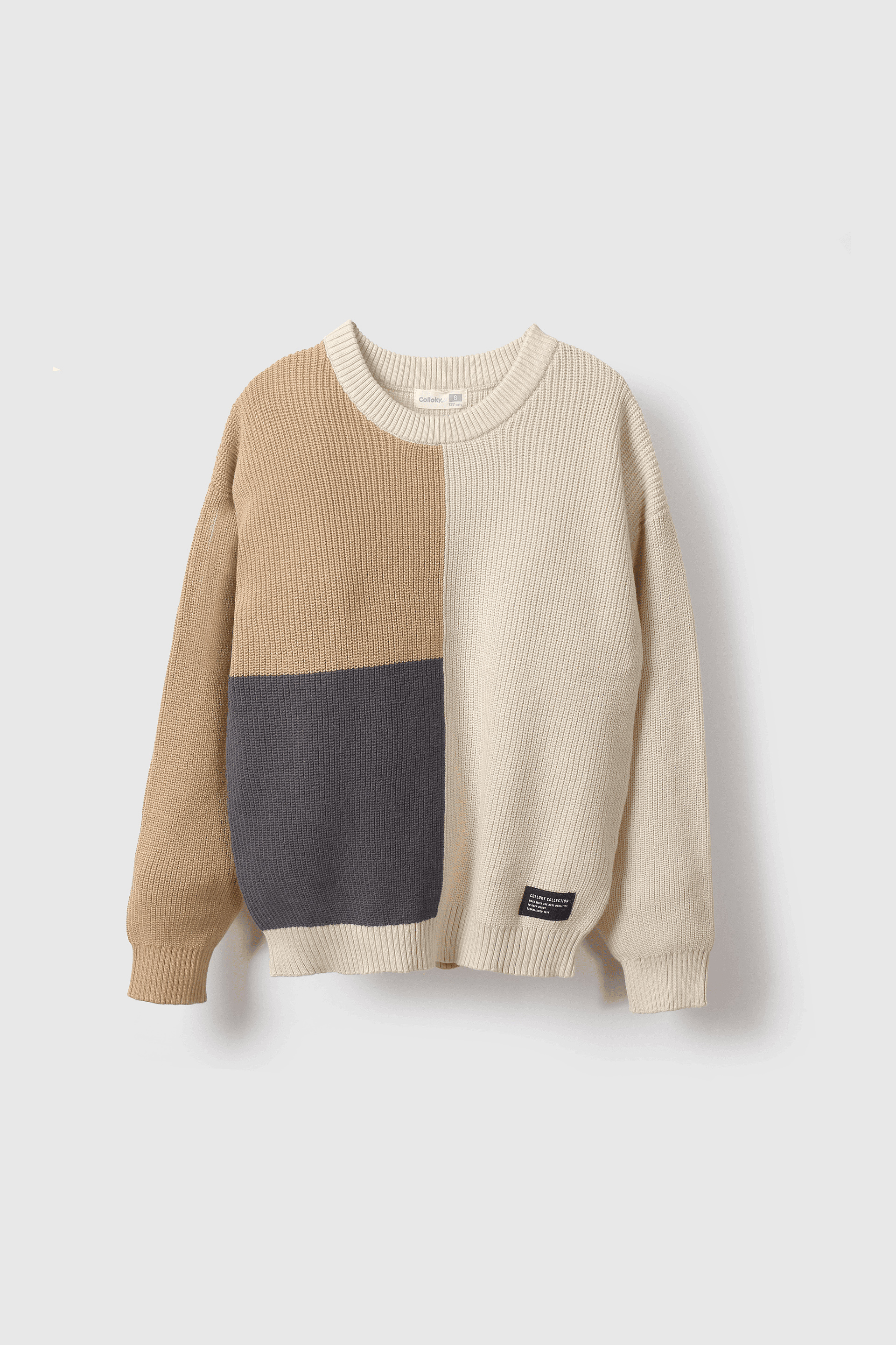 SWEATER COLLOKY NIÑO SWLA4177I25 BEIGE - 1