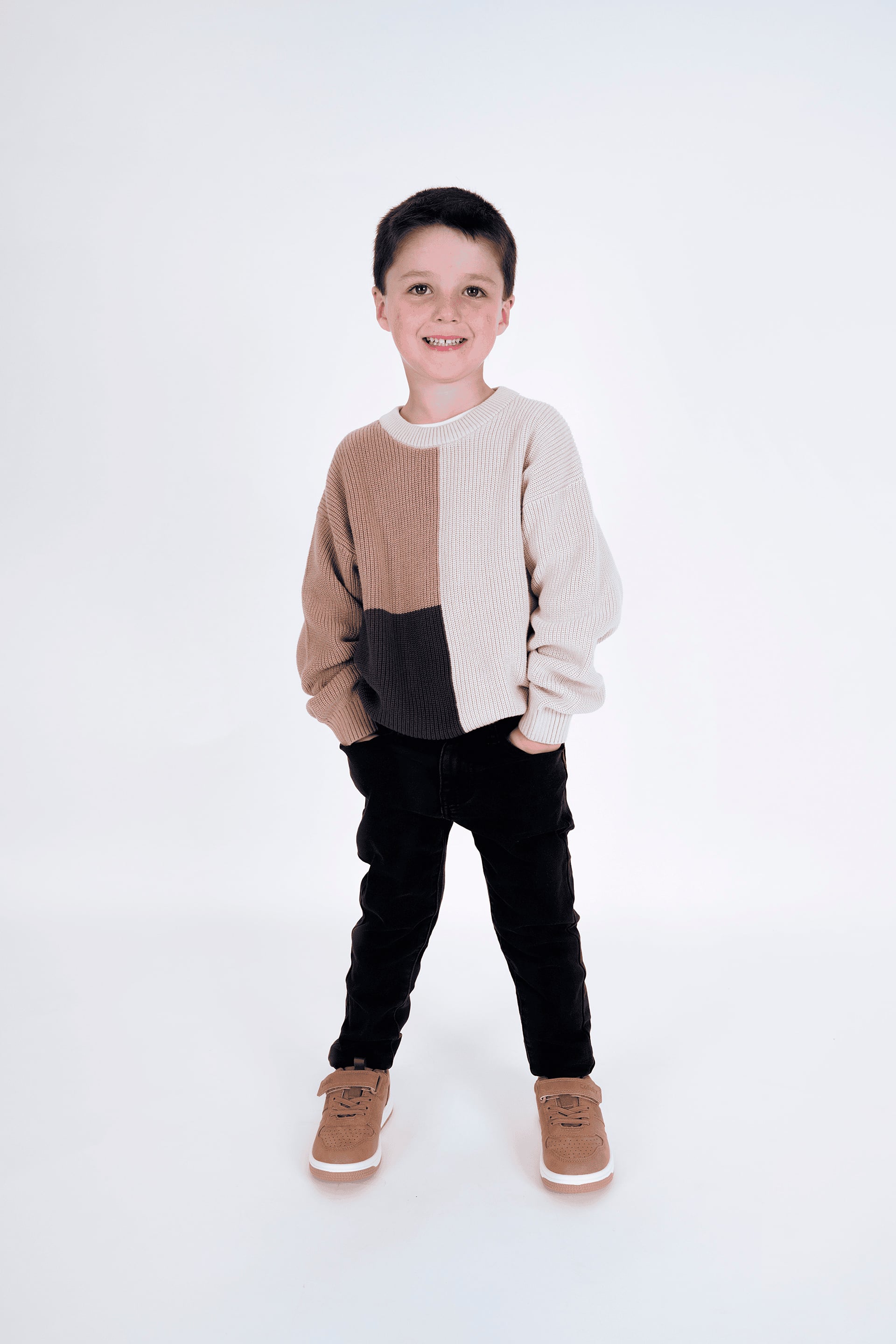 SWEATER COLLOKY  NIÑO SWLA4177I25 BEIGE - 7