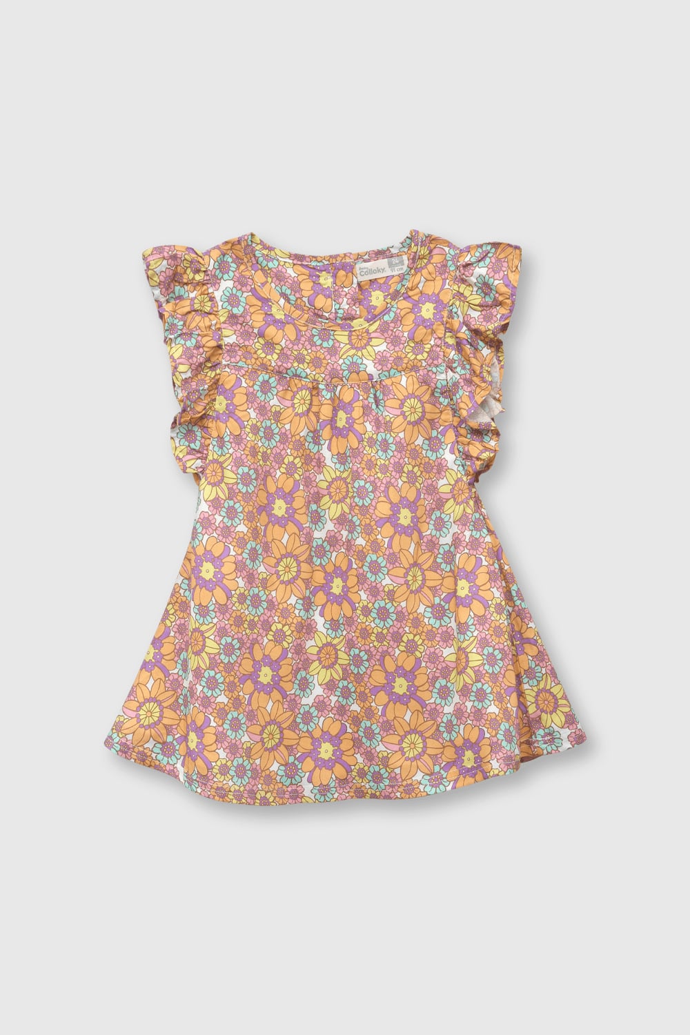 VESTIDO CASUAL COLLOKY INFANT NIÑA NARANJO - 1