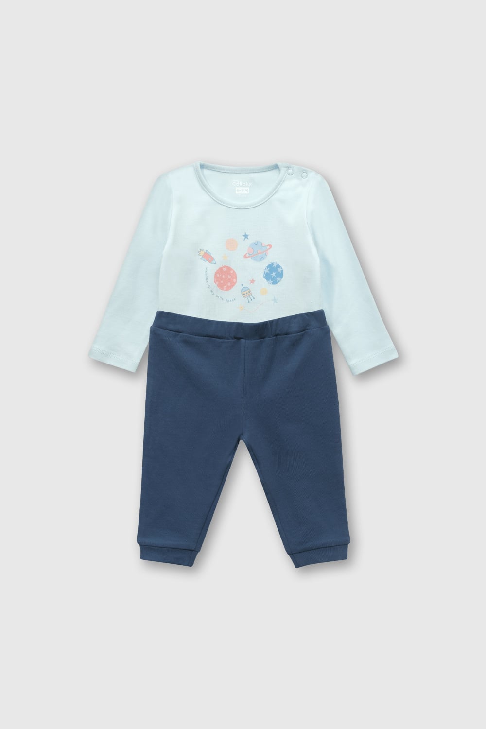 CONJUNTO COLLOKY BEBÉ NIÑO COPO0140I24 CELESTE - 1