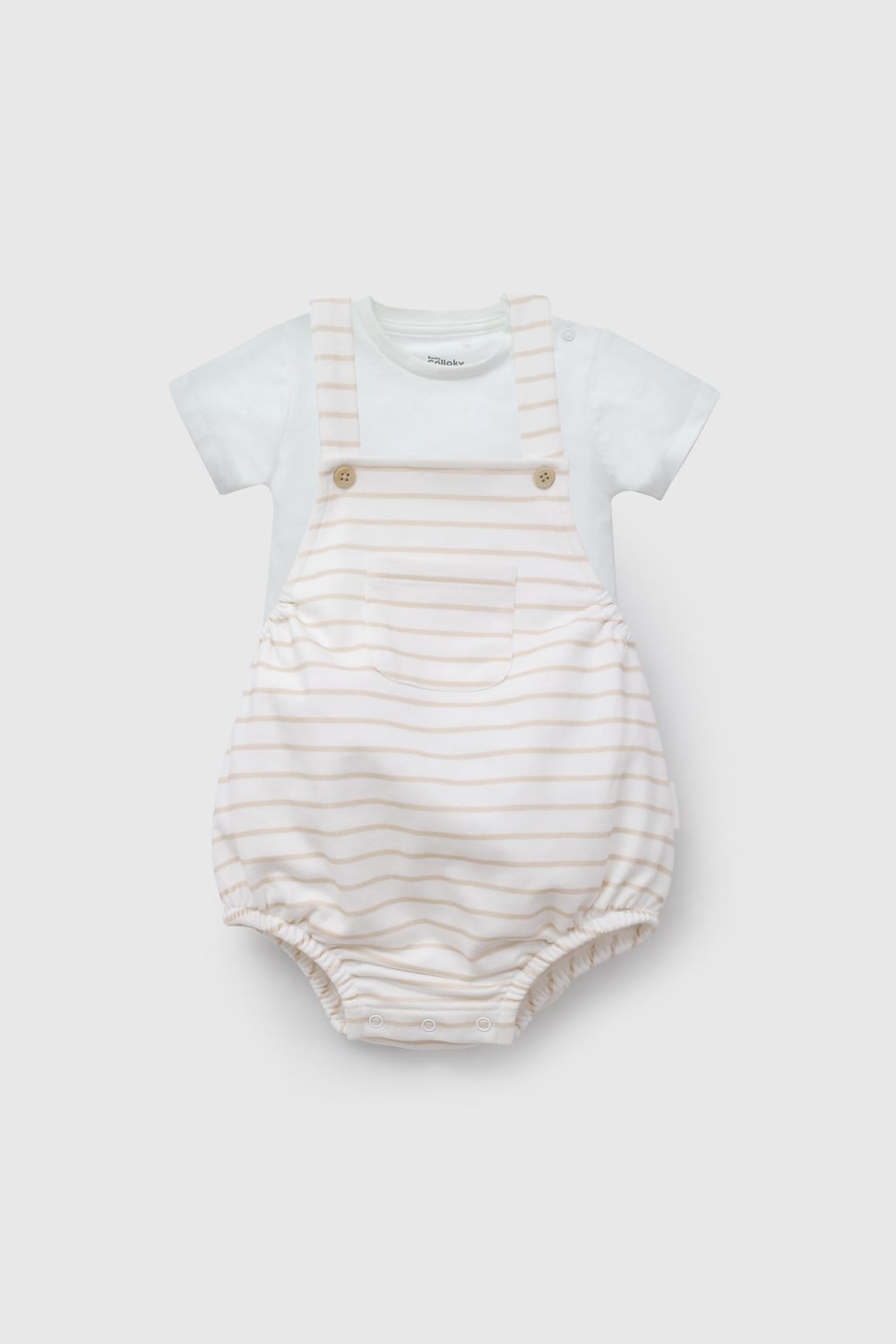 CONJUNTO COLLOKY BEBÉ NIÑO COTOU109V26 BLANCO - 1