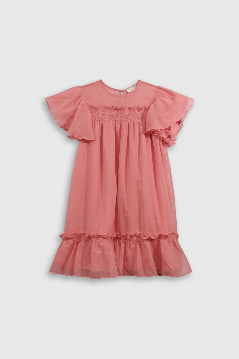 VESTIDO CASUAL COLLOKY KID NIÑA FUCSIA - 1
