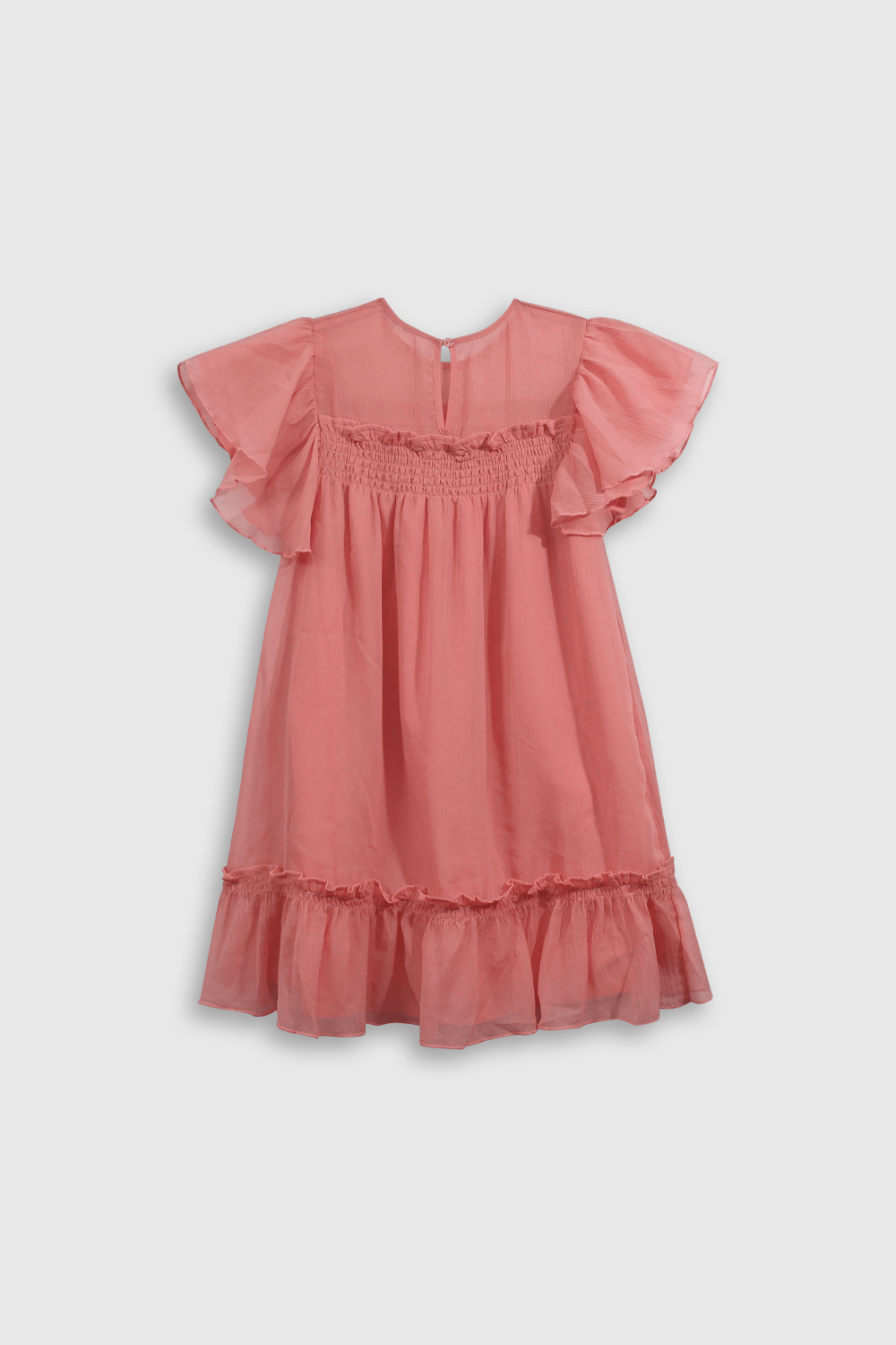 VESTIDO CASUAL COLLOKY KID NIÑA FUCSIA - 2