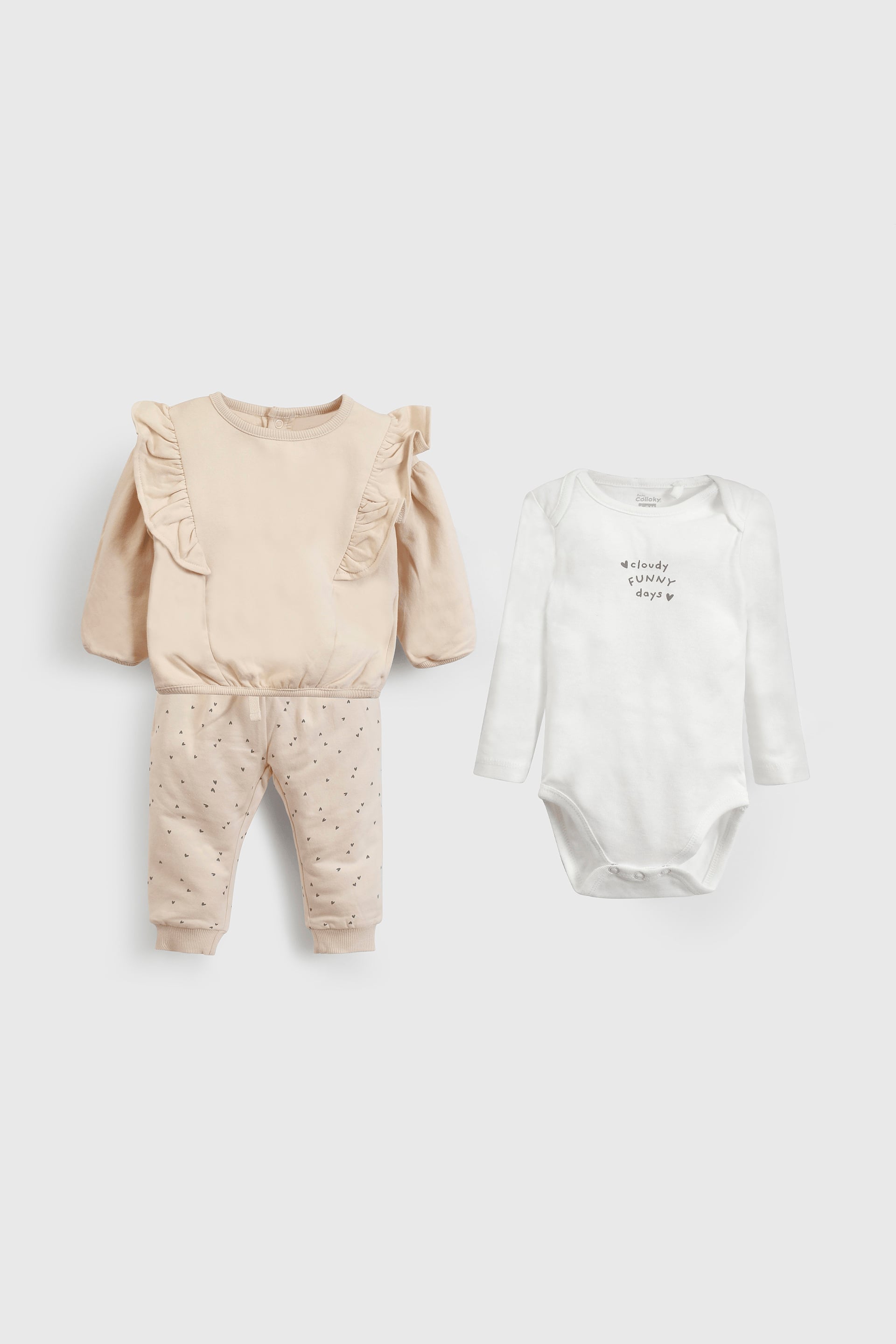 CONJUNTO COLLOKY NIÑA STPO1275I25 BEIGE - 1