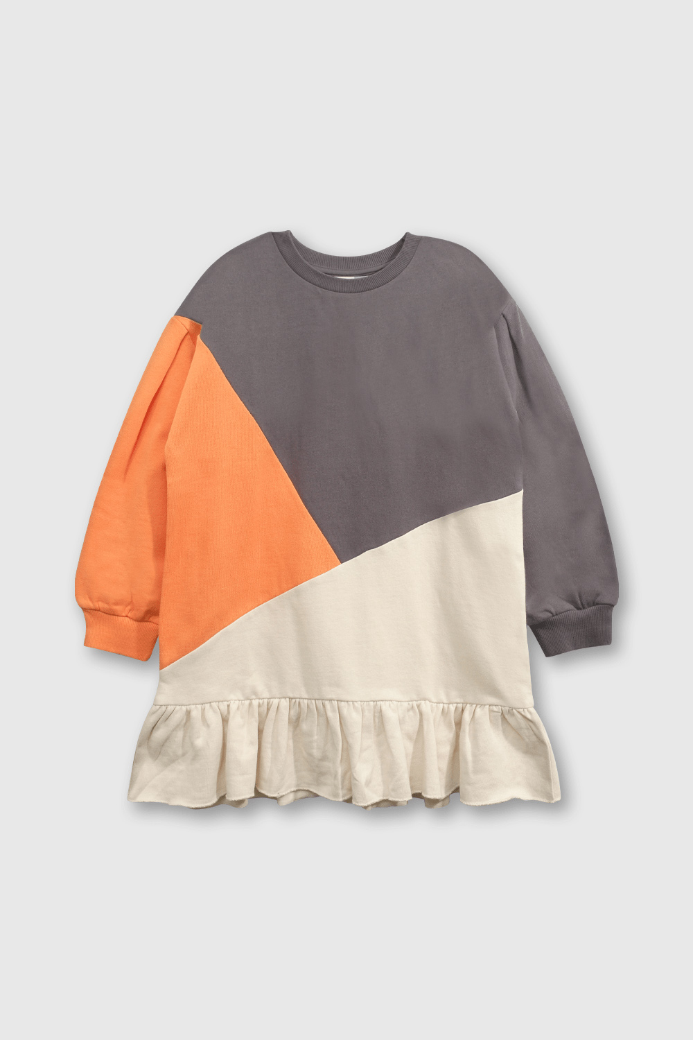 VESTIDO CASUAL COLLOKY KID NIÑA GRIS - 1
