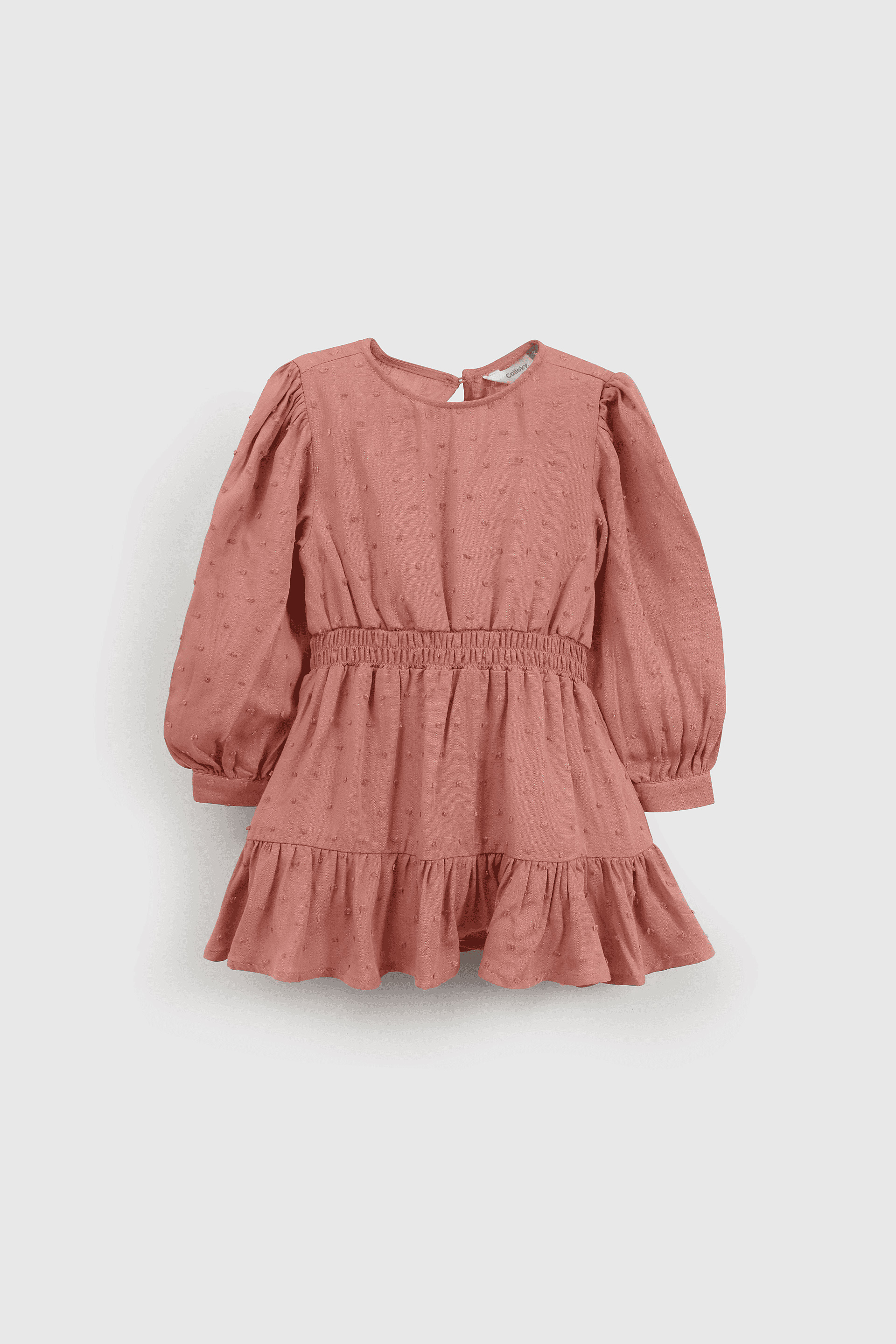 VESTIDO CASUAL COLLOKY INFANT PLUS NIÑA ROSADO - 1