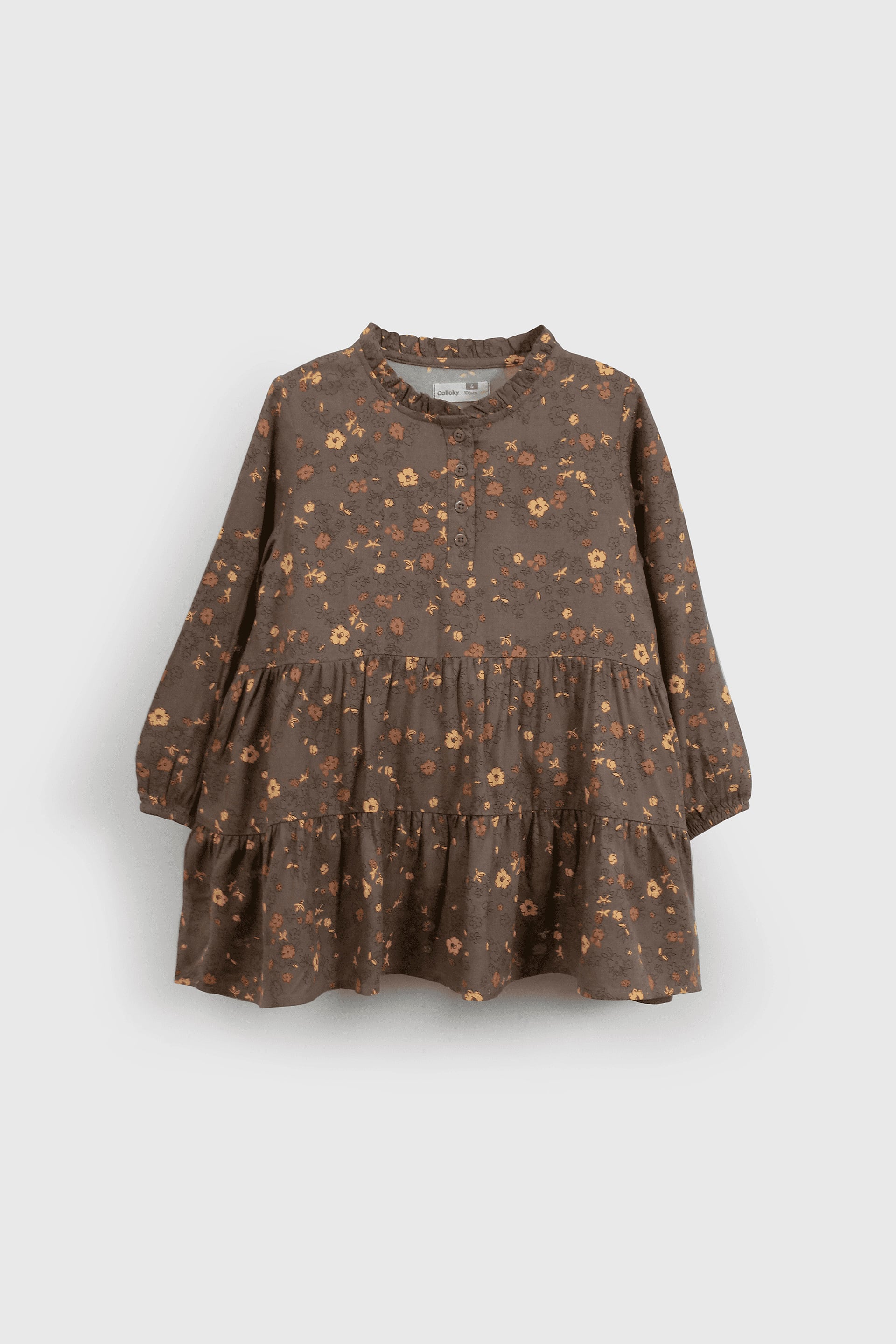 VESTIDO CASUAL COLLOKY KID NIÑA NEGRO - 1