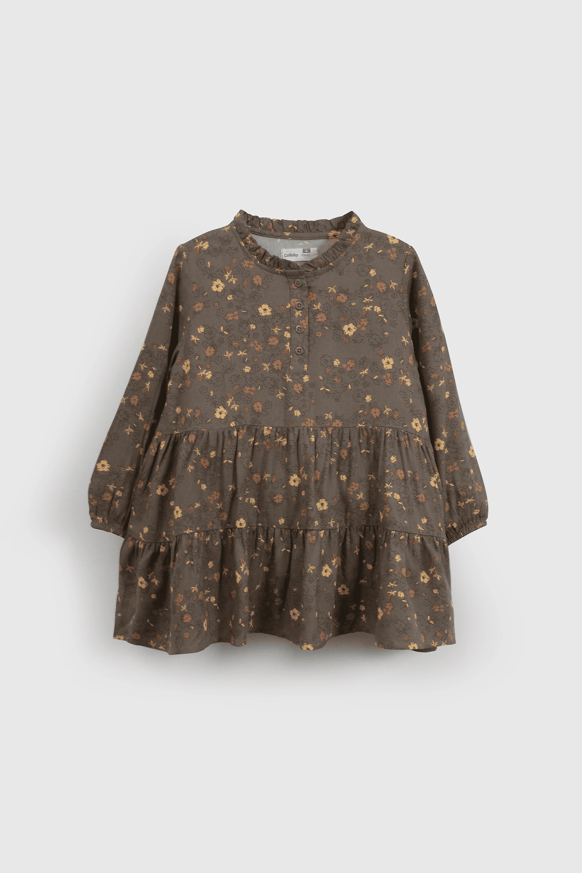 VESTIDO CASUAL COLLOKY KID NIÑA NEGRO - 1