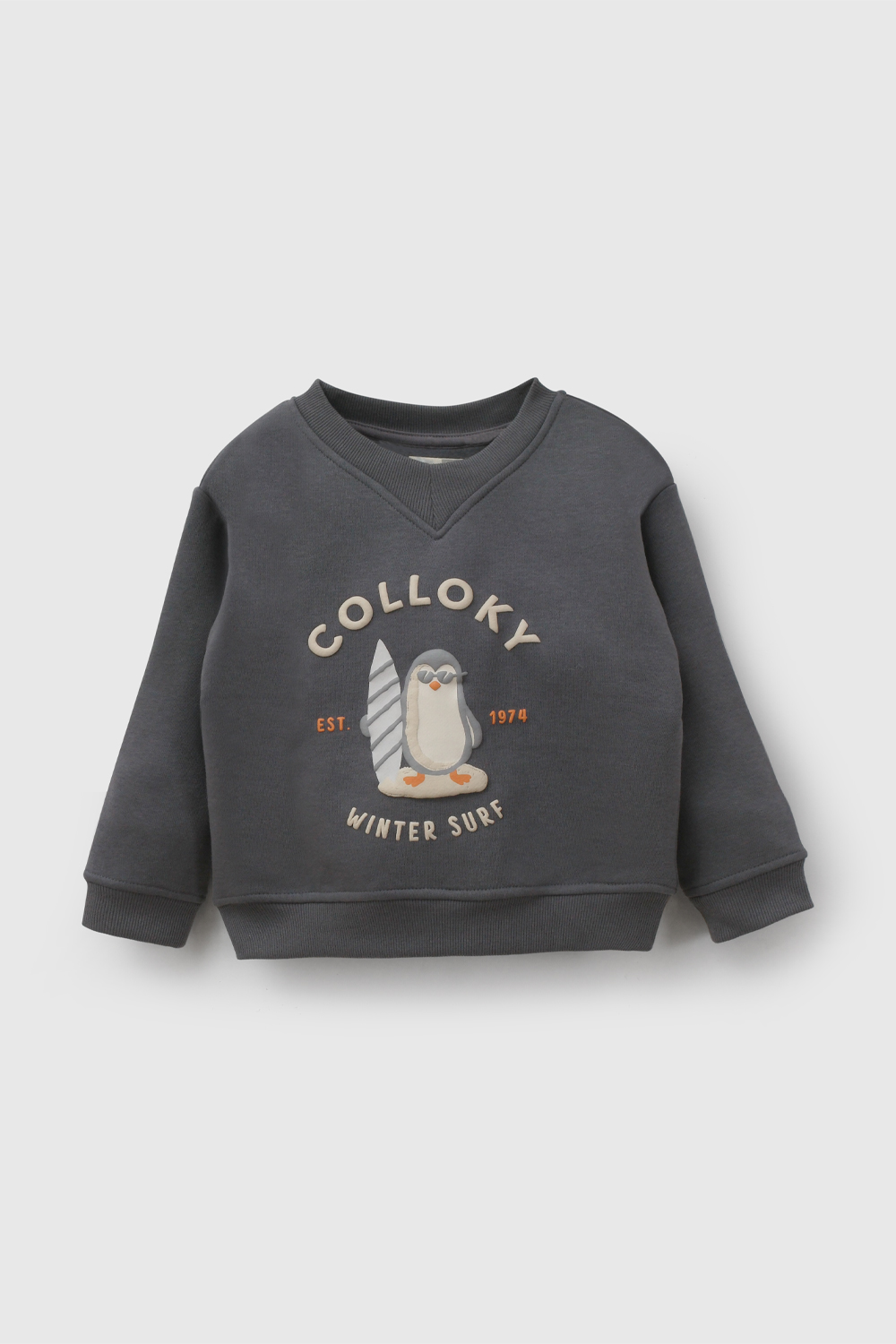 POLERA CASUAL COLLOKY INFANT NIÑO GRIS - 1