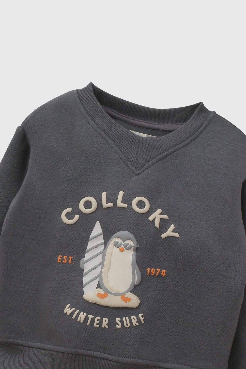 POLERA CASUAL COLLOKY INFANT NIÑO GRIS - 3
