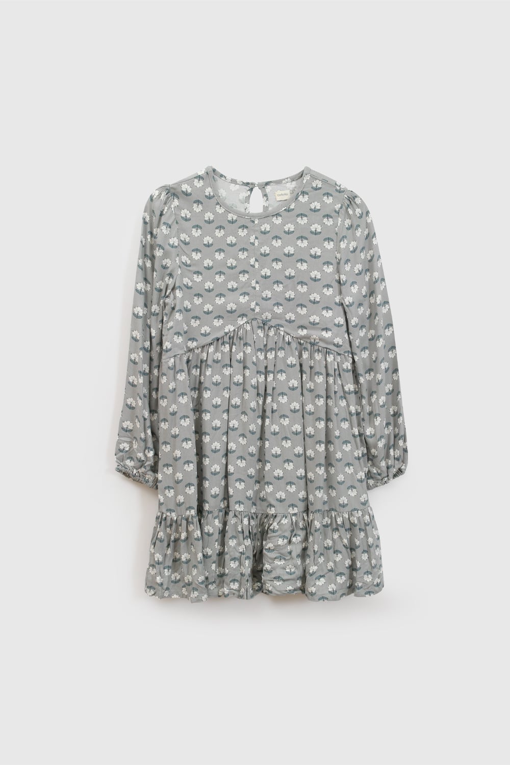 VESTIDO CASUAL COLLOKY KID NIÑA VERDE - 1