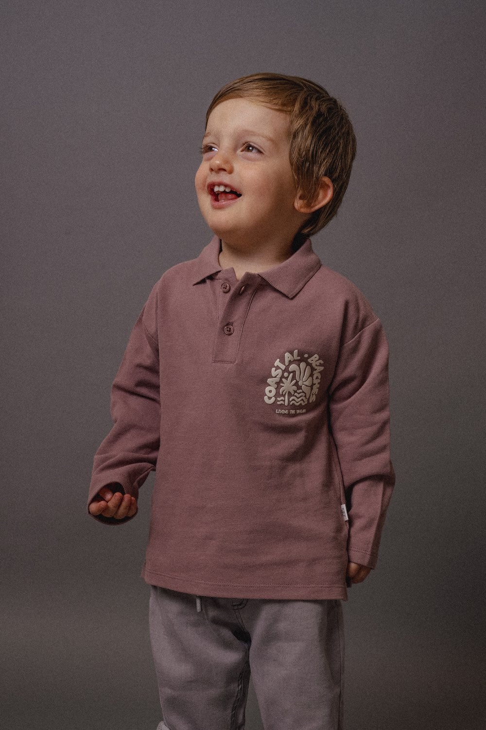 POLO CASUAL COLLOKY INFANT NIÑO MORADO - 2