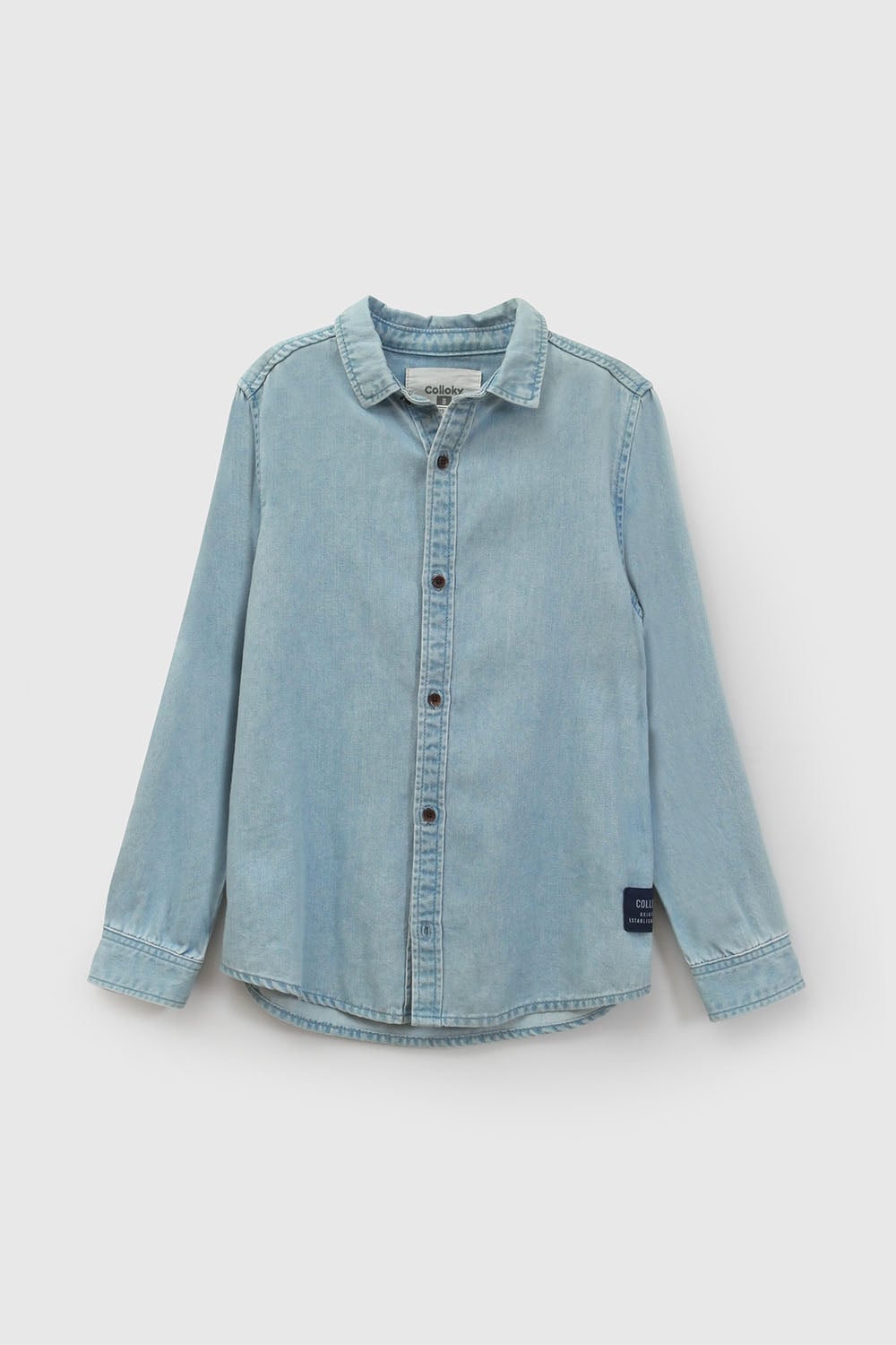 CAMISA CASUAL COLLOKY KID NIÑO CELESTE - 1