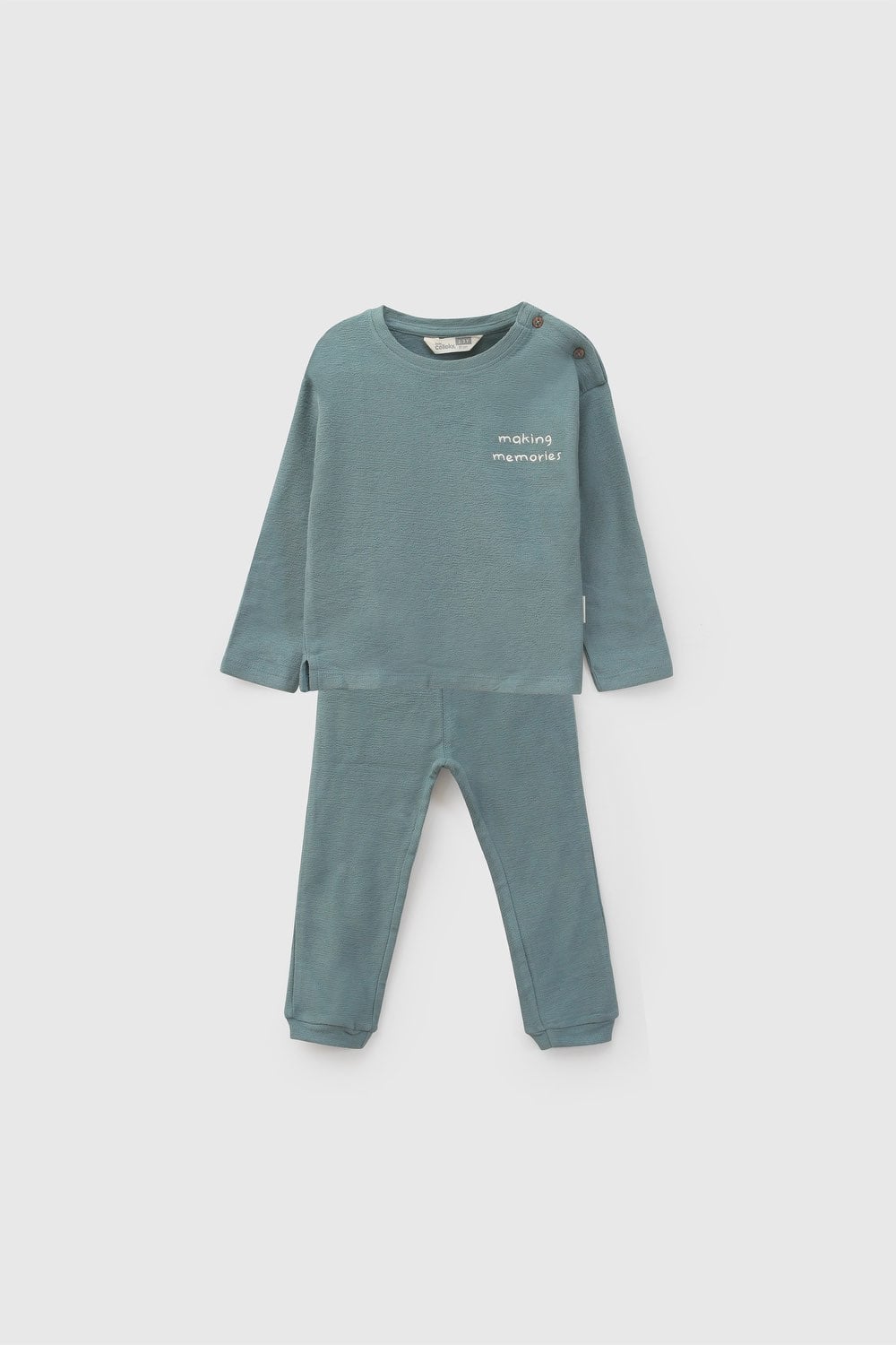 CONJUNTO CASUAL COLLOKY INFANT NIÑO CELESTE - 1