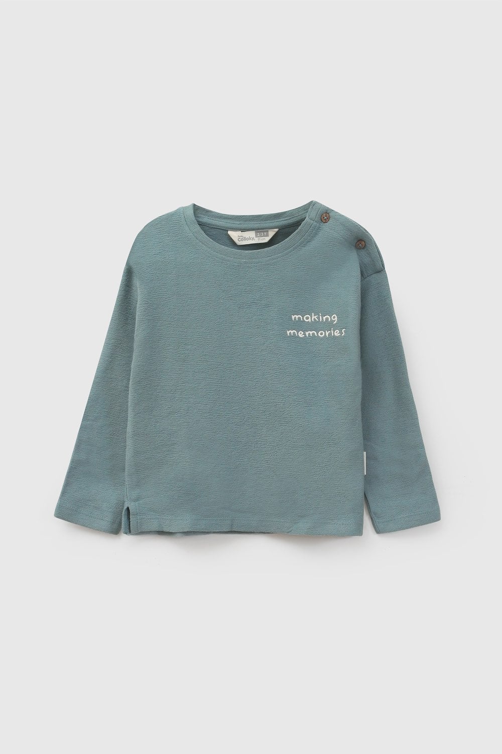 CONJUNTO CASUAL COLLOKY INFANT NIÑO CELESTE - 2