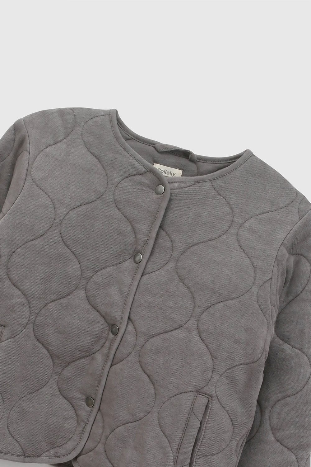 CHAQUETA CASUAL COLLOKY KID NIÑA GRIS - 3