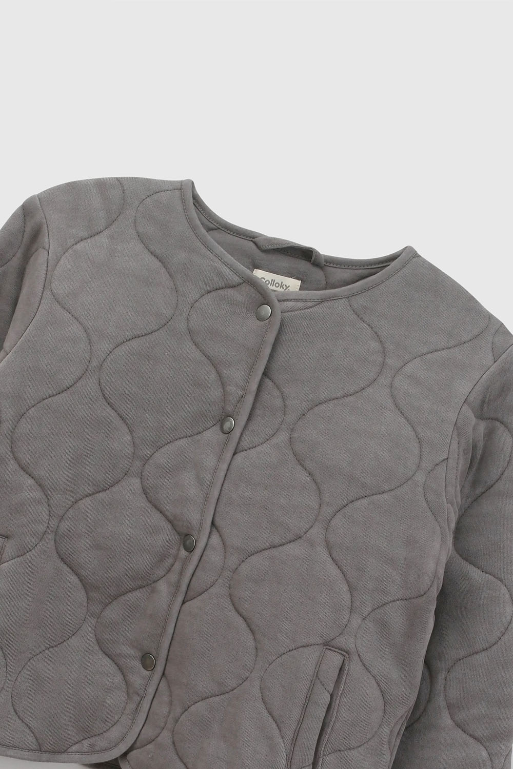 CHAQUETA CASUAL COLLOKY KID NIÑA GRIS - 3