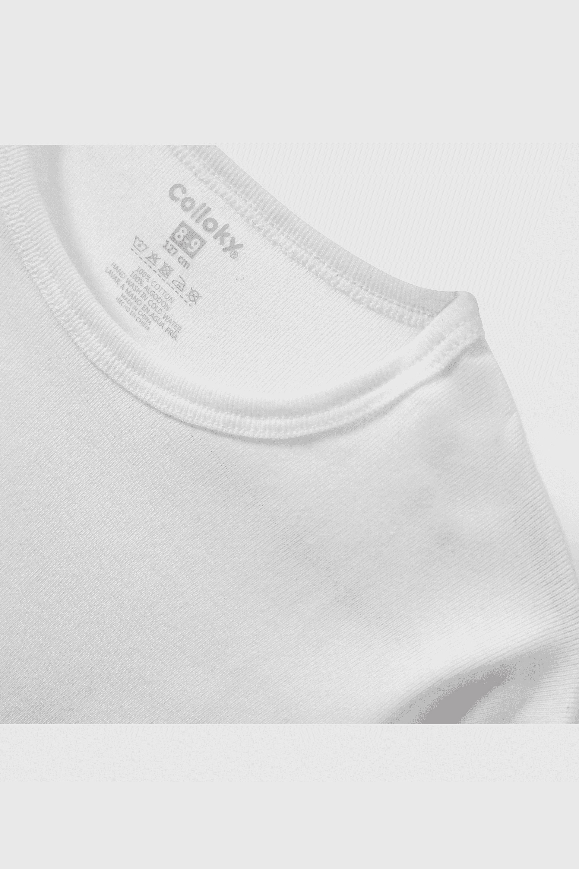 CAMISETA COLLOKY NIÑO CMALU210I25 BLANCO - 3