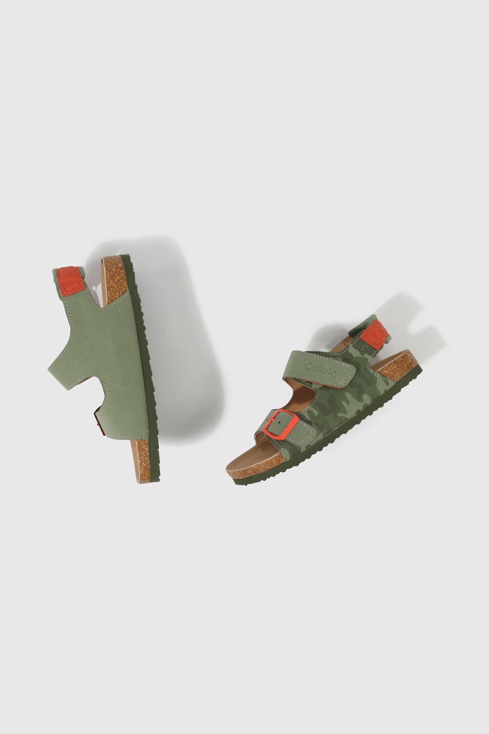 SANDALIA CASUAL COLLOKY KID NIÑO VERDE - 4