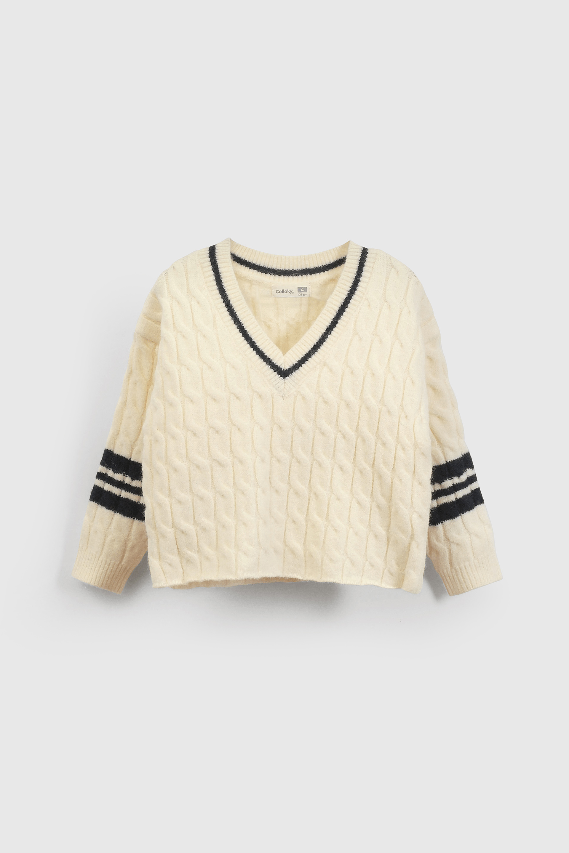 SWEATER COLLOKY NIÑA SWLA1678I25 BLANCO - 1