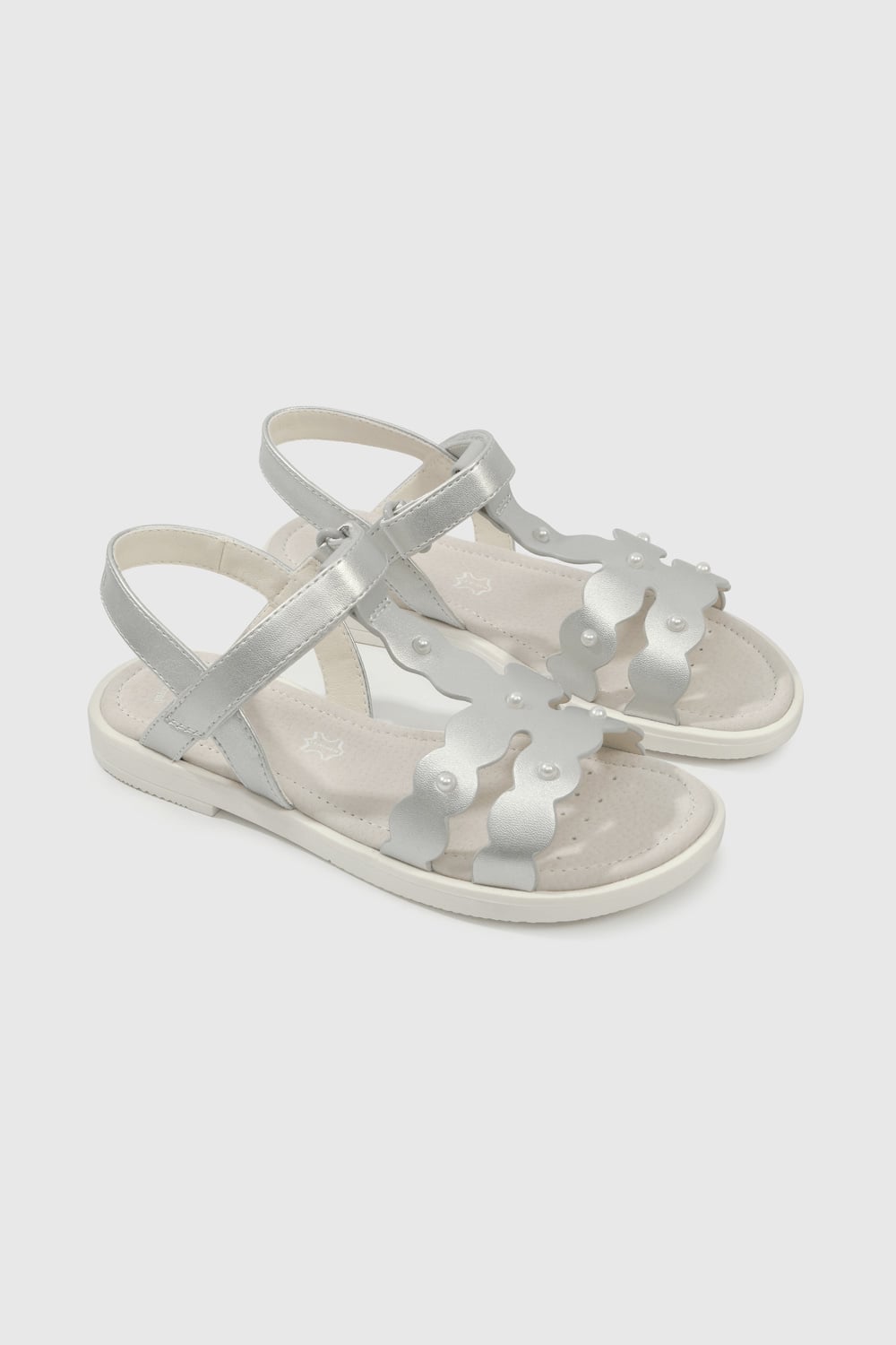 SANDALIA CASUAL COLLOKY KID NIÑA GRIS - 1