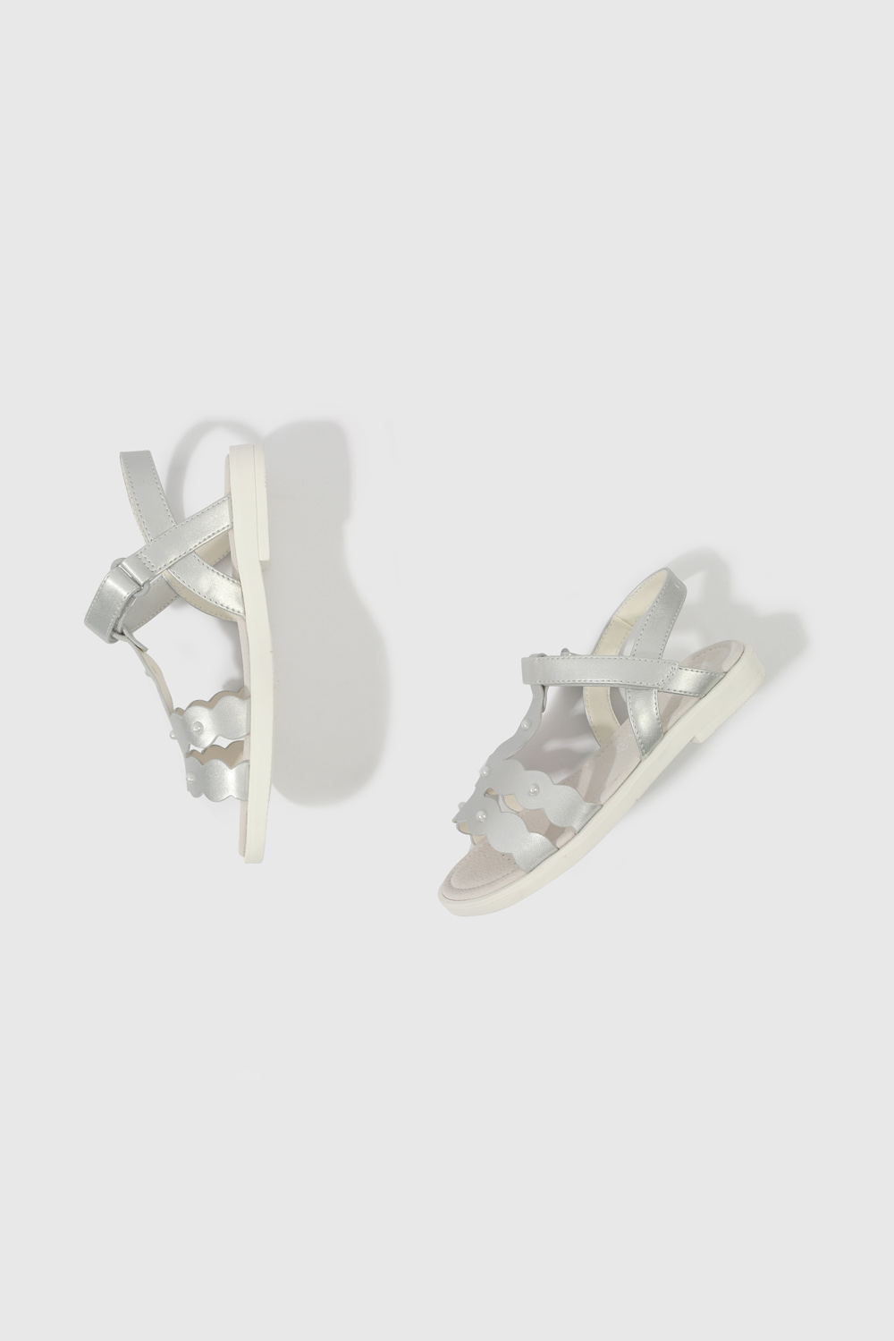 SANDALIA CASUAL COLLOKY KID NIÑA GRIS - 4