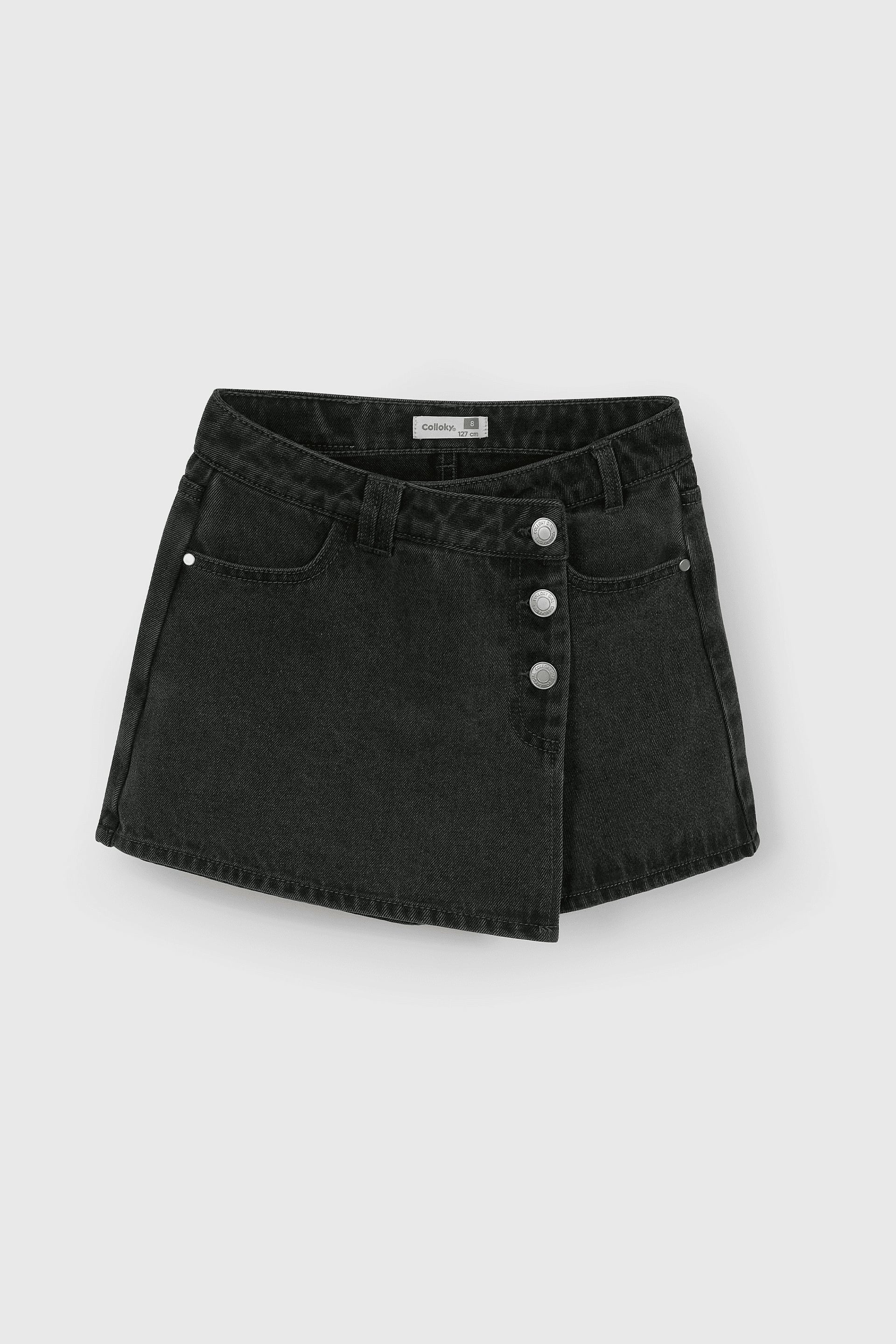 FALDA CASUAL COLLOKY KID NIÑA NEGRO - 1