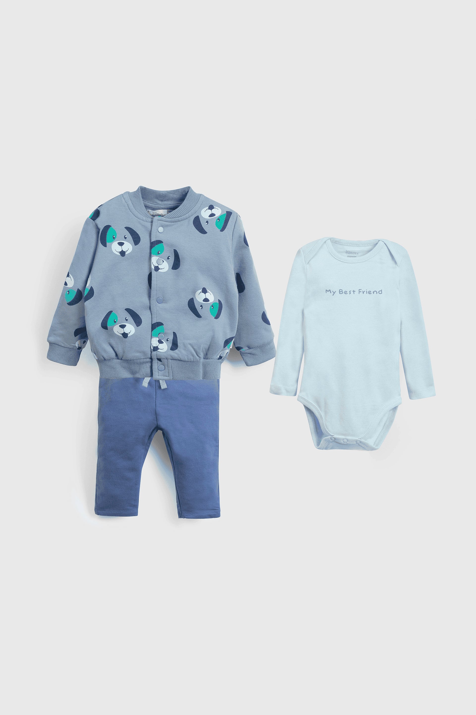 CONJUNTO COLLOKY NIÑO STFR0359I25 CELESTE - 1