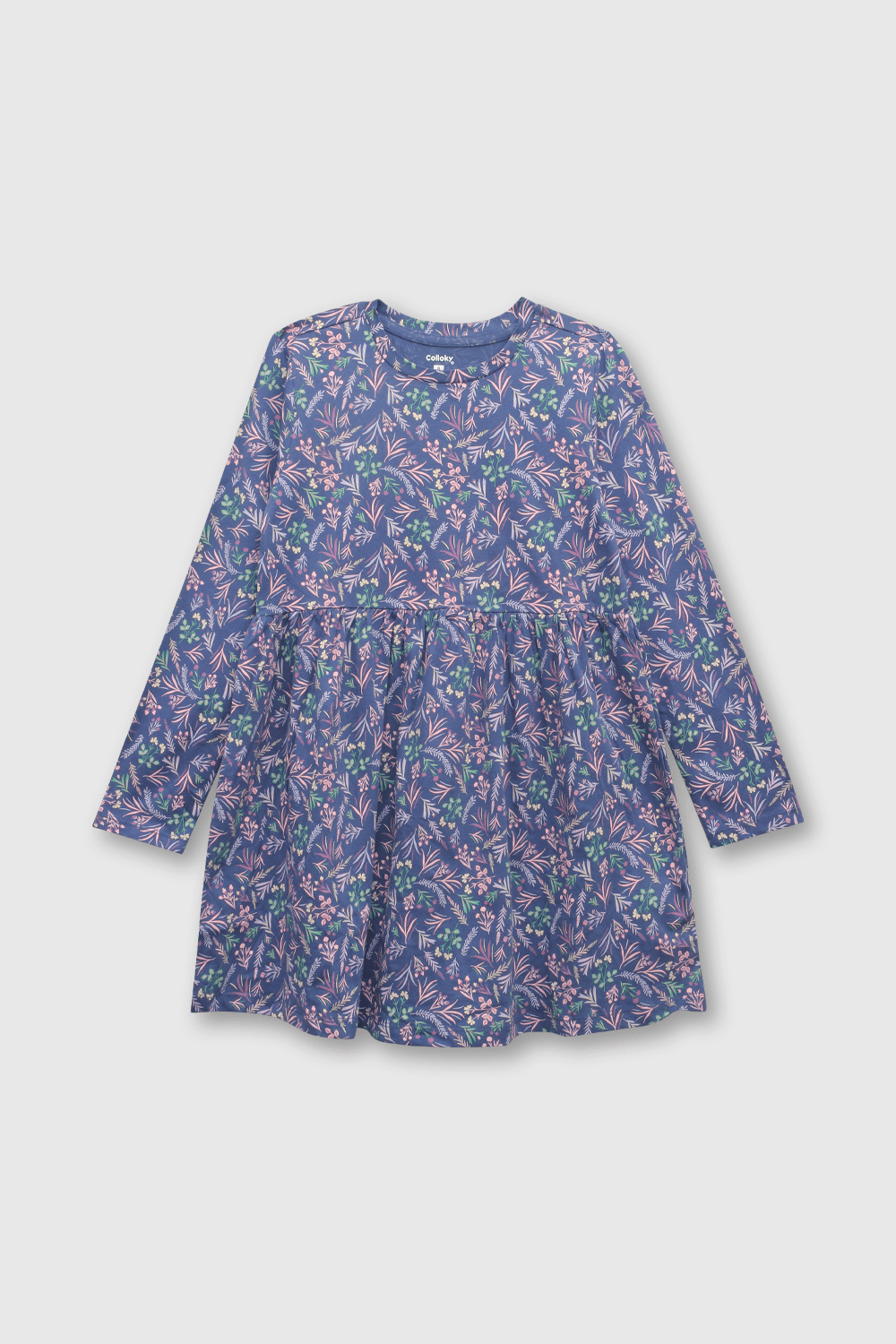 VESTIDO CASUAL COLLOKY KID NIÑA AZUL - 1