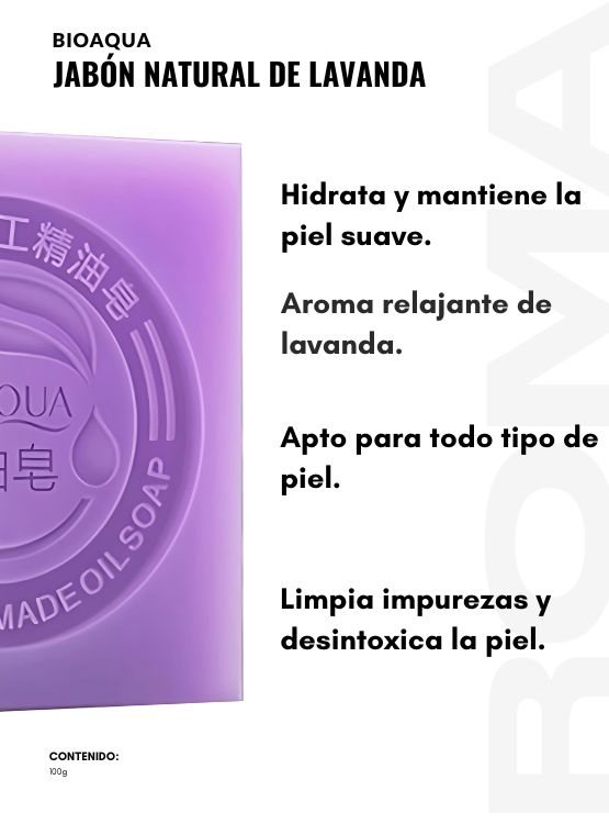 PACK 3 JABÓN DE LAVANDA BIOAQUA 300G - 2