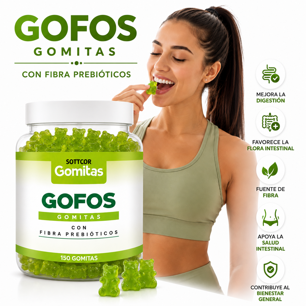 GOMITAS GOFOS PARA ADULTOS 150 GOMITAS SOTTCOR LABS - 2