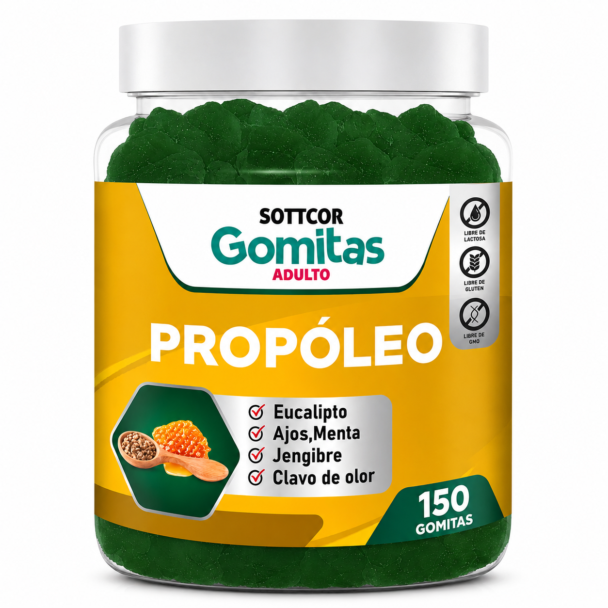 GOMITAS PROPÓLEO PARA ADULTOS 150 GOMITAS SOTTCOR LABS - 1